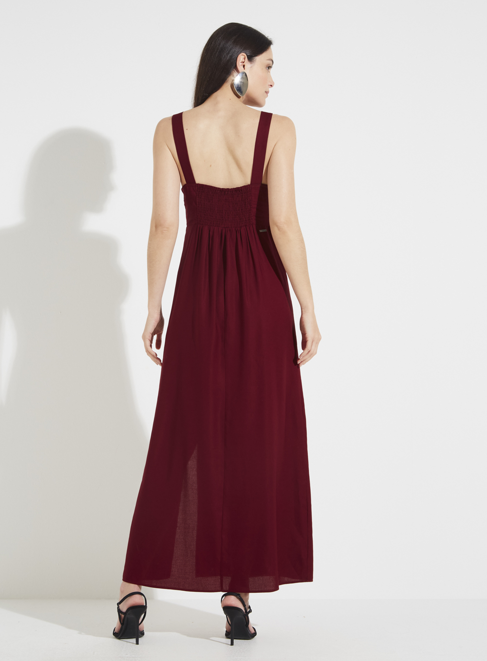 VESTIDO LINHO G CINZA NIQUEL