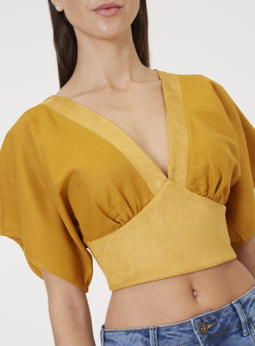 BLUSA LINHO PP AMARELO SWIFT