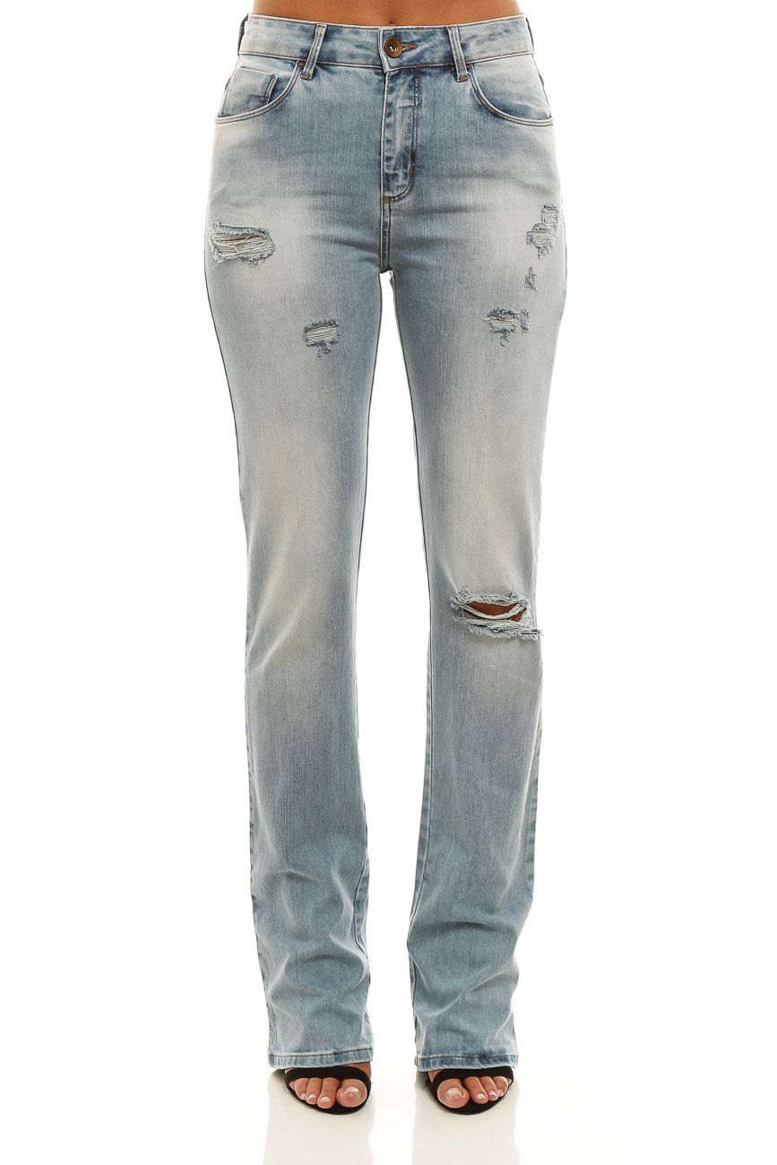 CALÇA JEANS BOOT CUT 44 INDIGO