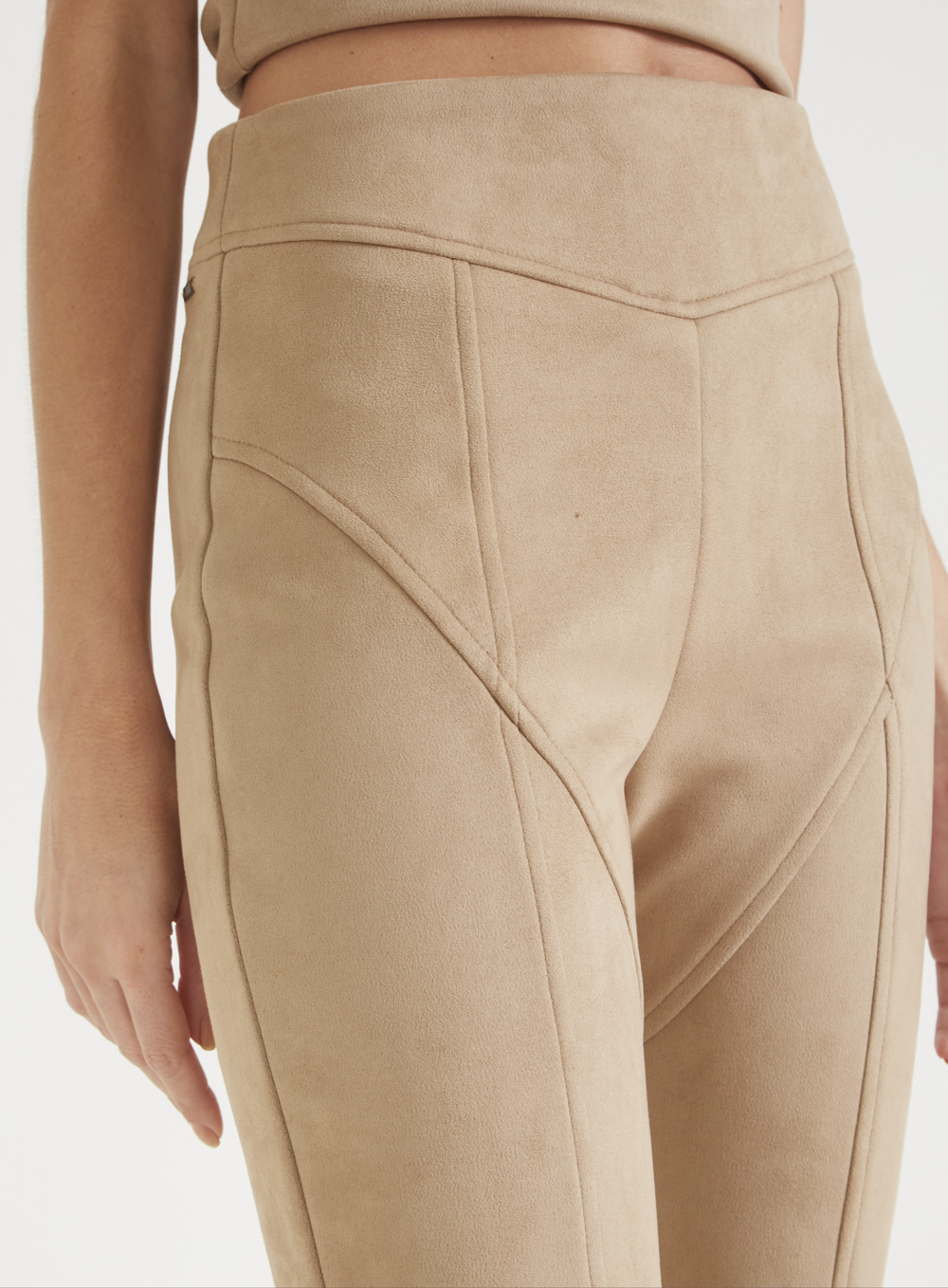 CALÇA SUEDE 42 BEGE TAG
