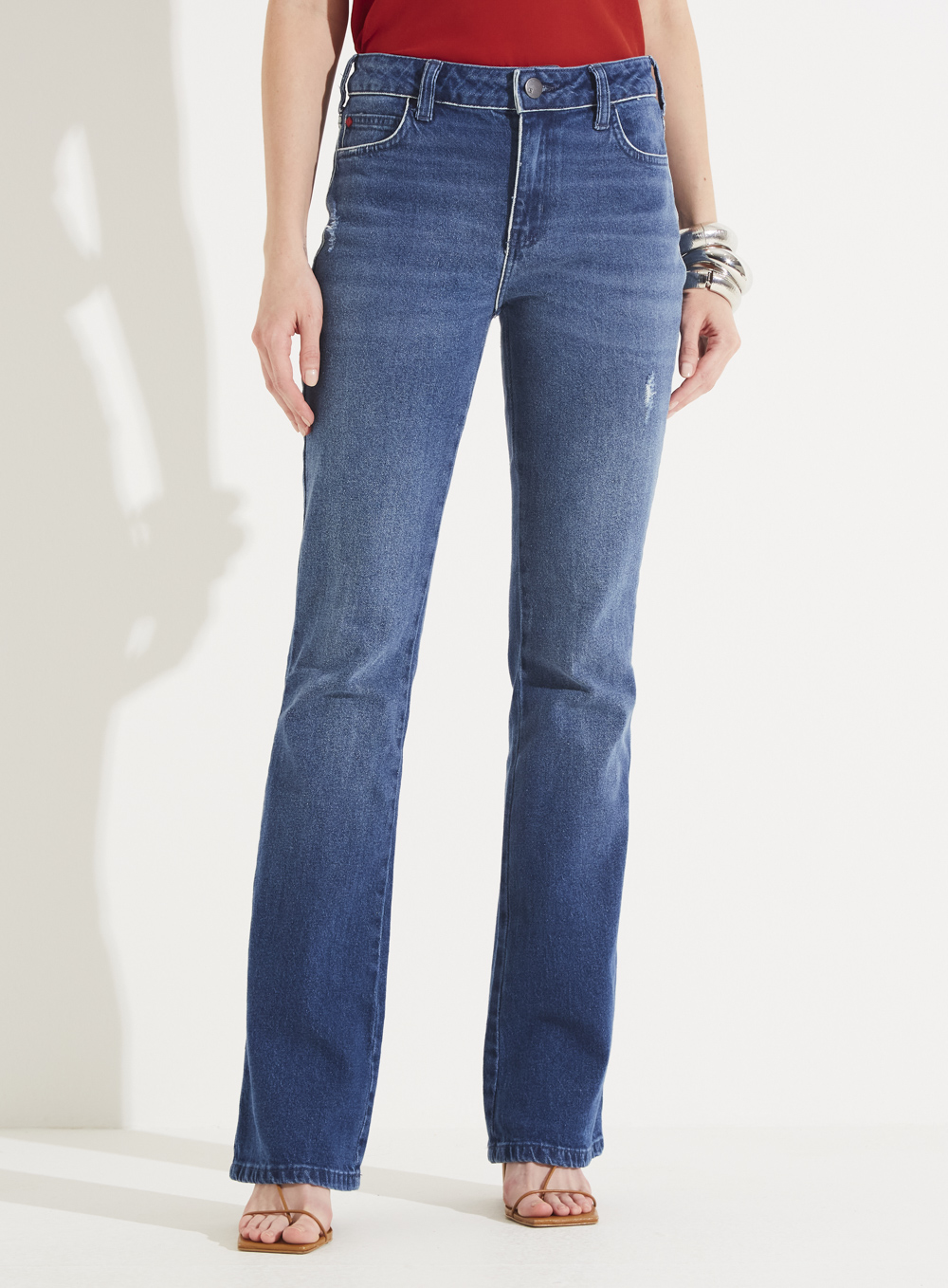 CALÇA JEANS MARISA BOOT CUT 46 INDIGO