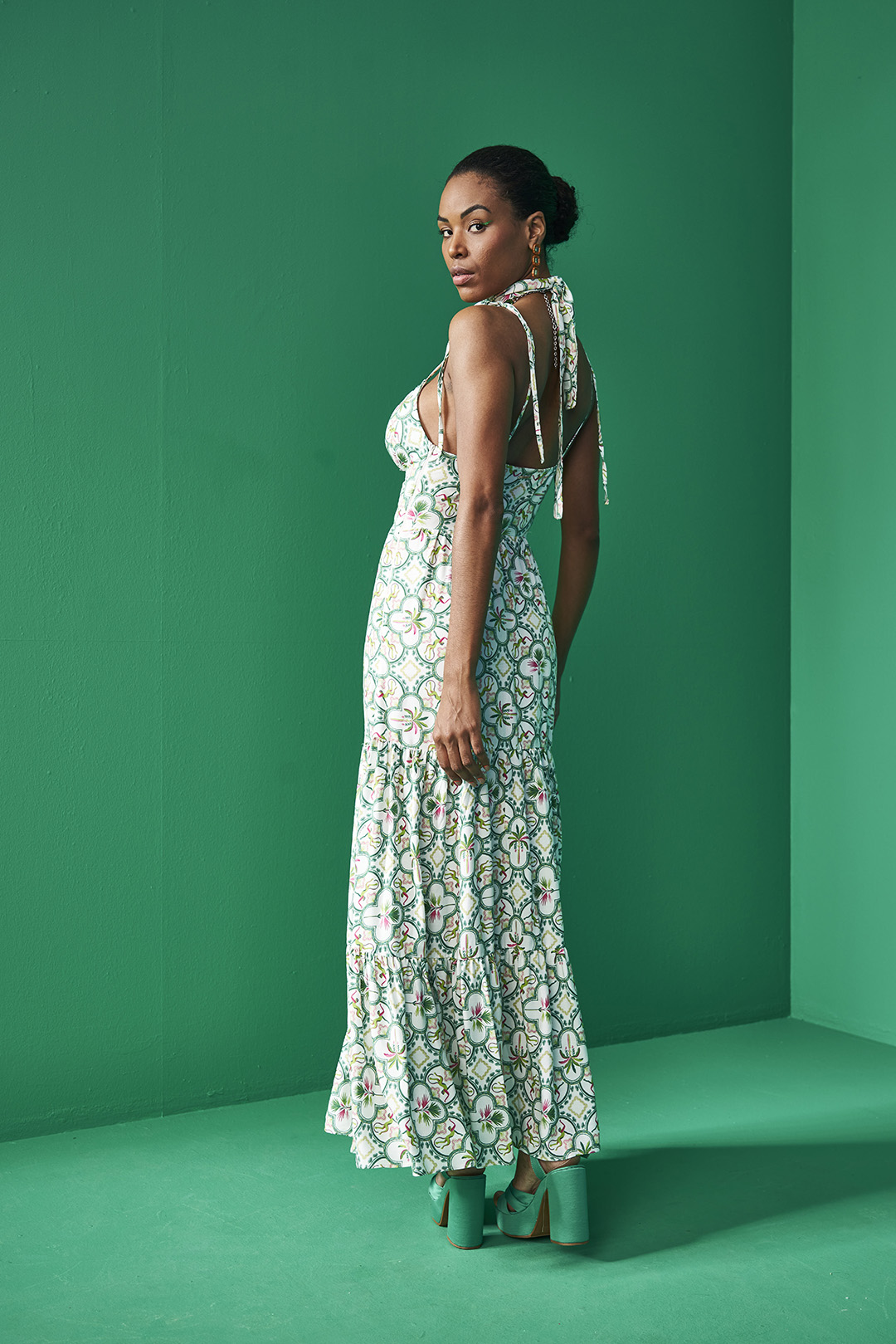 VESTIDO ESTAMPADO 42 COQUEIRAL