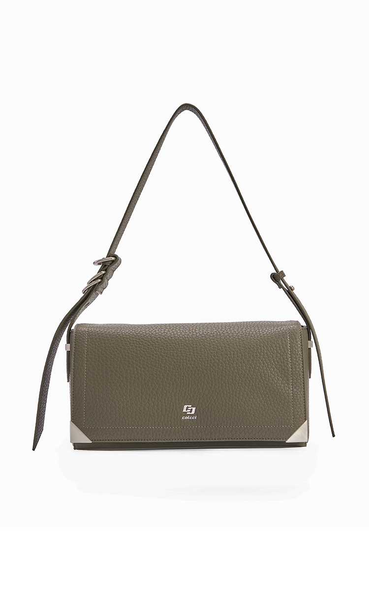 BOLSA COLCCI FEM SHOULDER ROCKER U CINZA FULIGEM