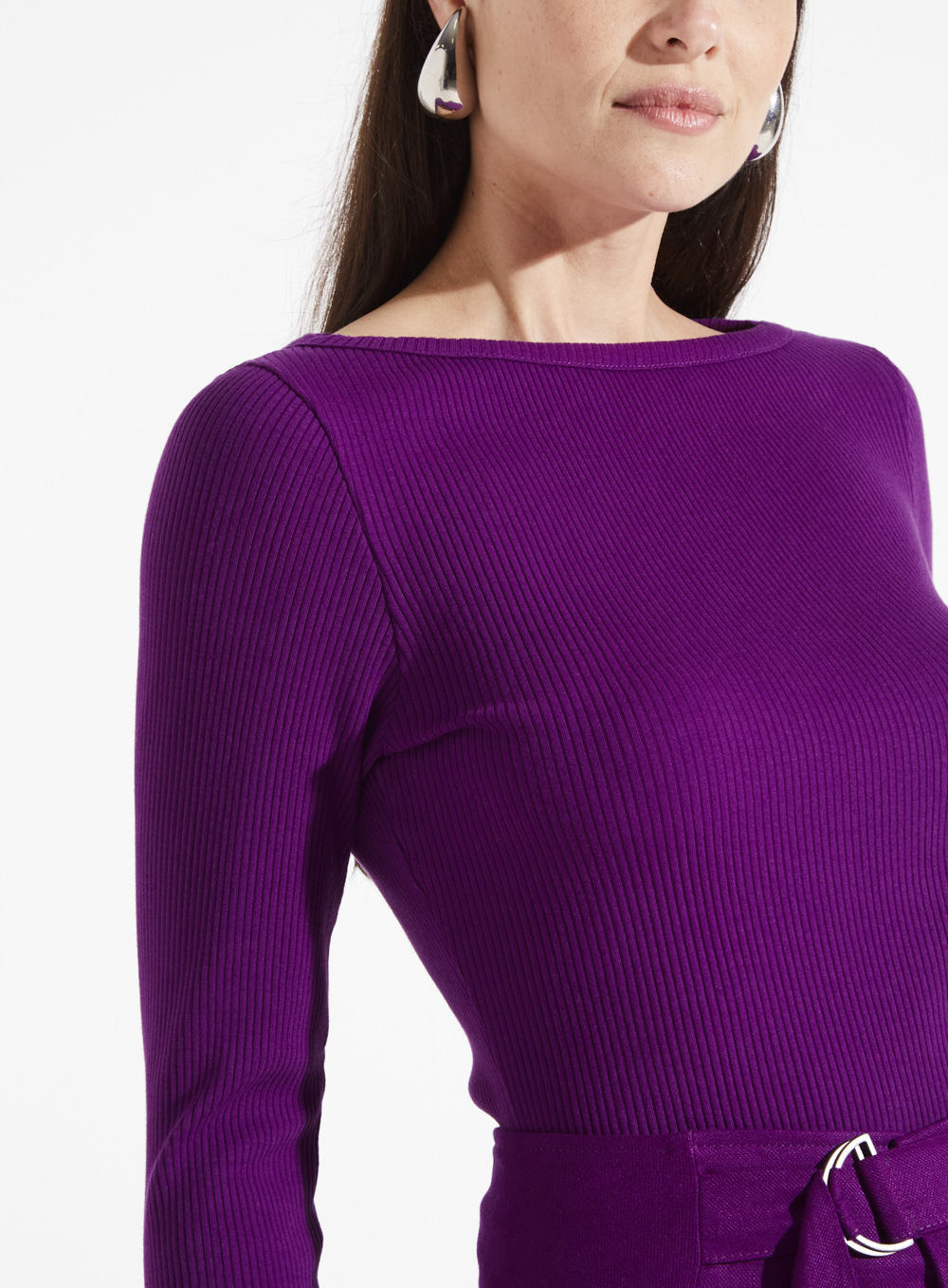 BLUSA CANELADA P ROXO BEET