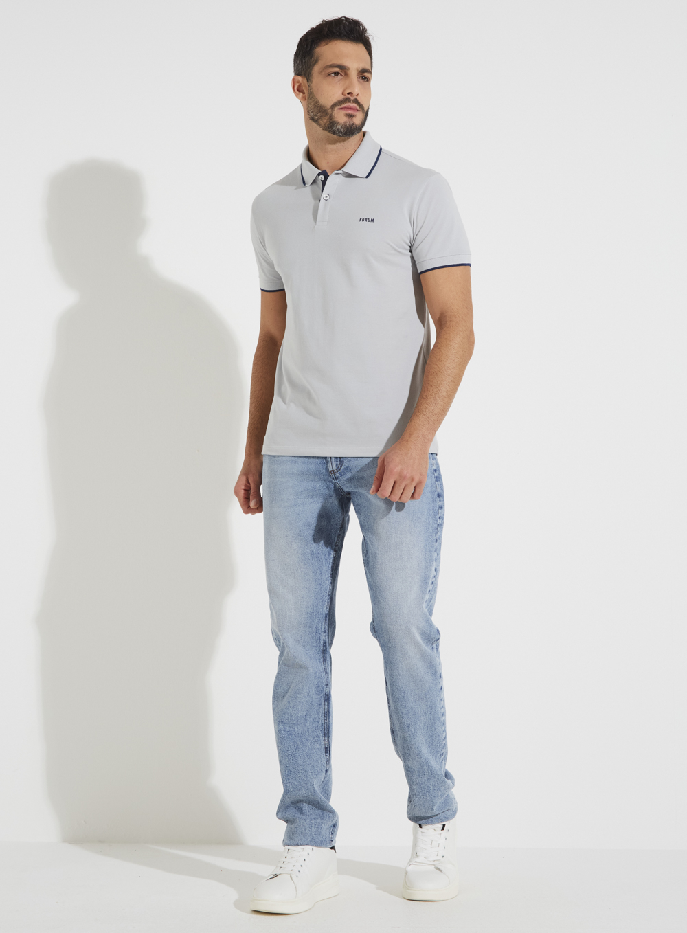 POLO FORUM M CINZA PEWTER