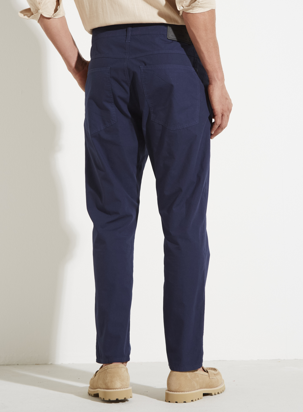 CALÇA SARJA JOHANN 42 AZUL OLYMPIC