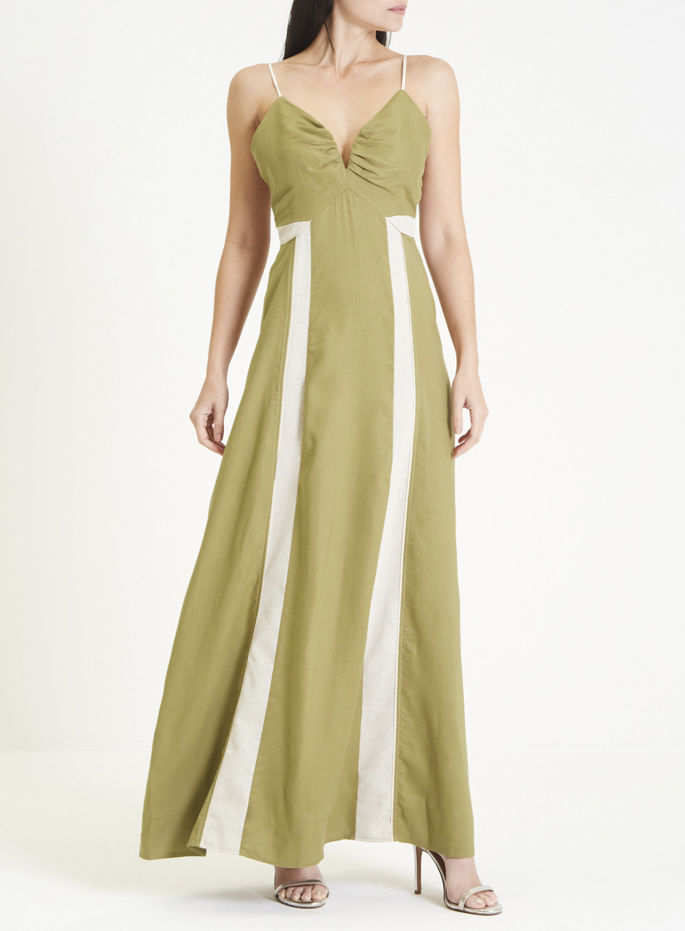 VESTIDO LINHO 36 BEGE TIGER