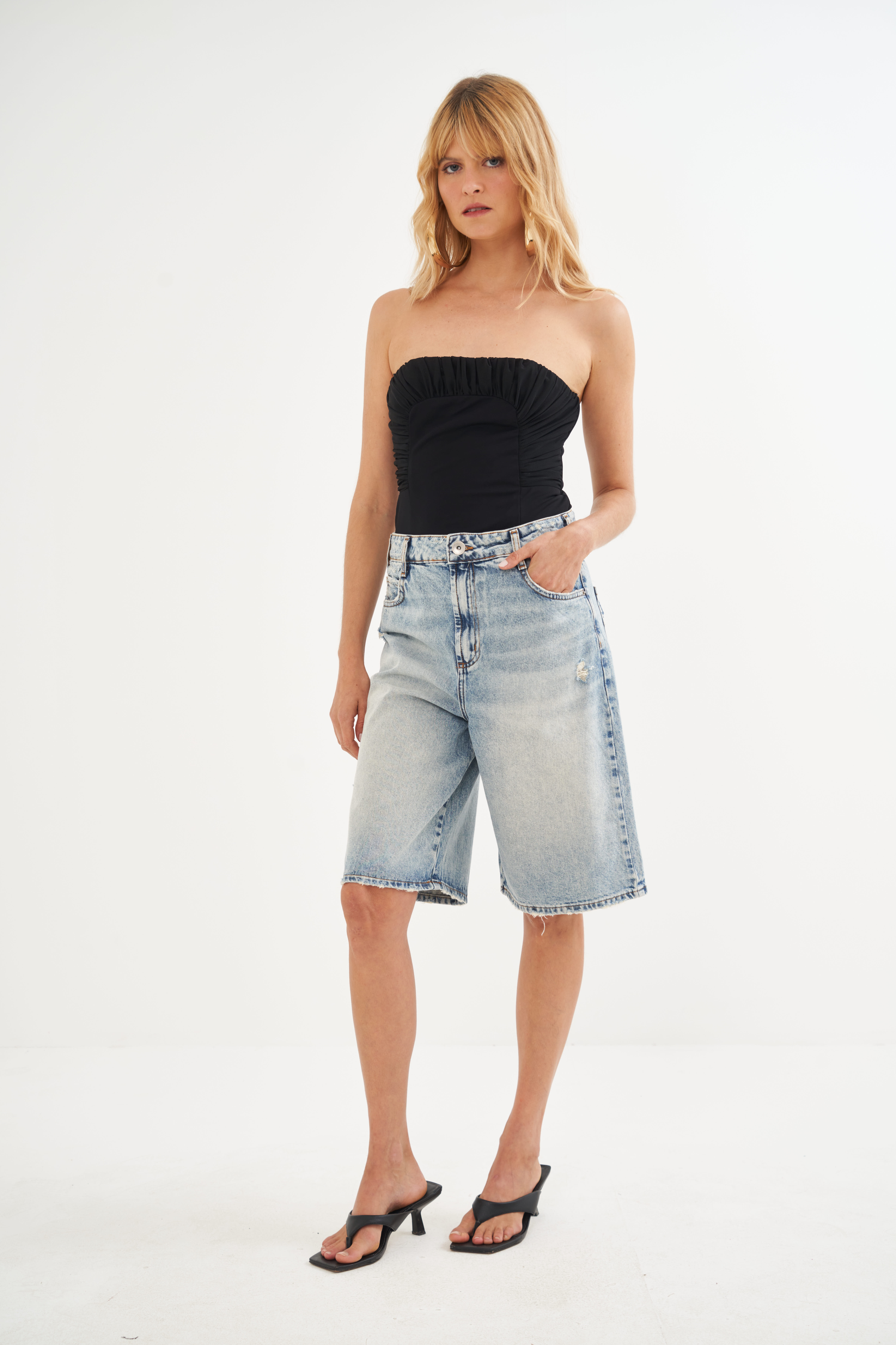 BERMUDA JEANS GIGI 38 INDIGO