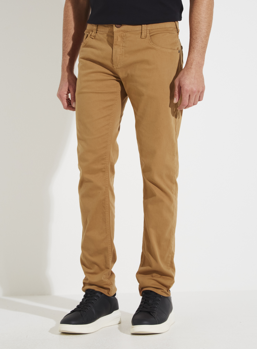 CALÇA SARJA IGOR SKINNY 42 MARROM EVERMORE