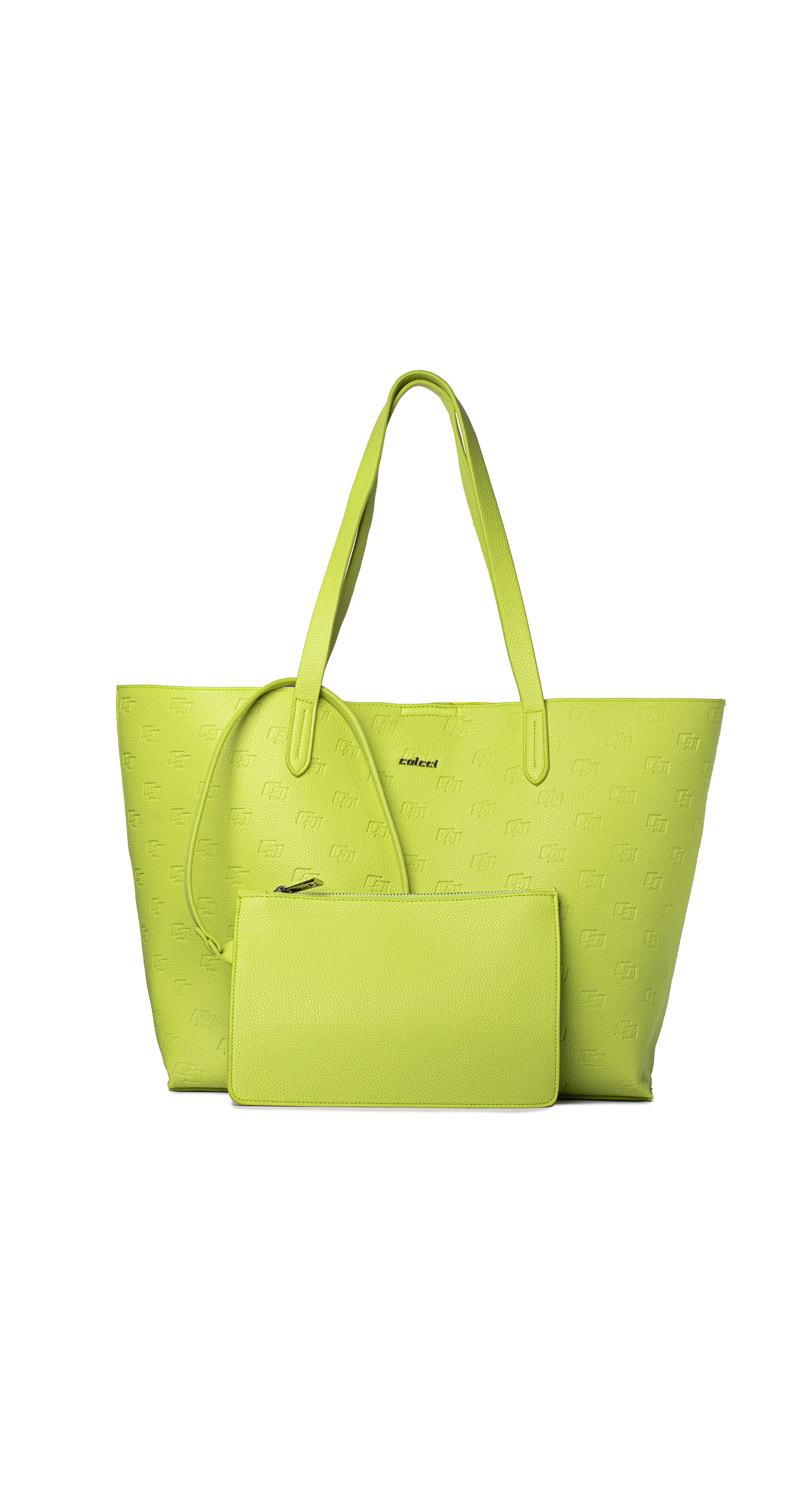 BOLSA COLCCI FEM SHOPPING BAG GRAVACA U VERDE IGUA