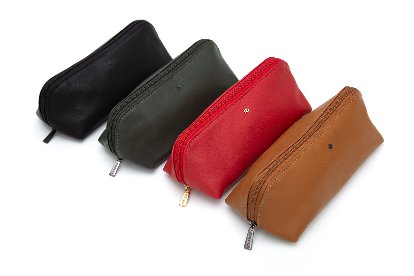NECESSAIRE FEMININA COLCCI COURO U VERDE DRAGON