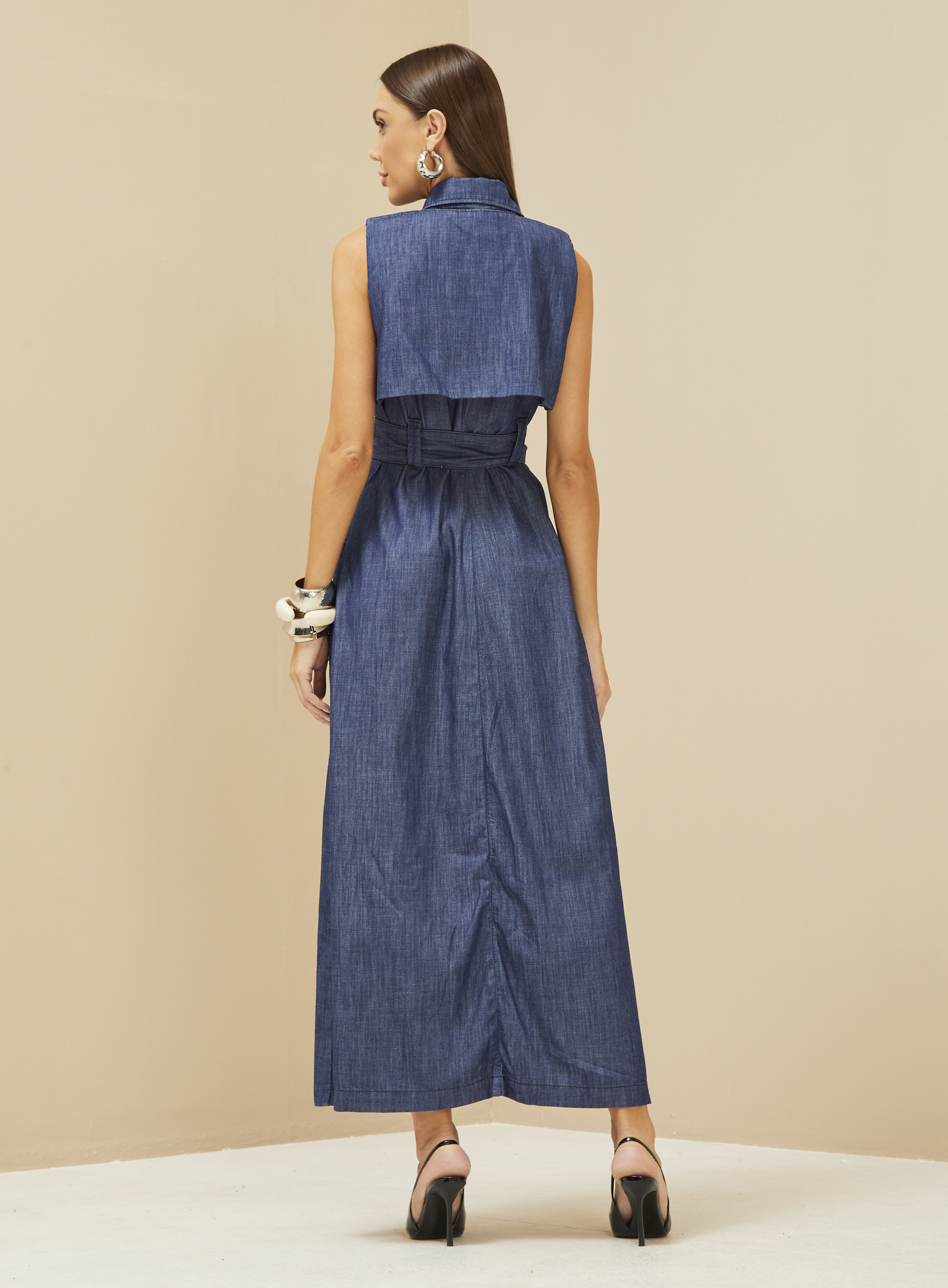 VESTIDO JEANS FORUM TUFI DUEK P INDIGO
