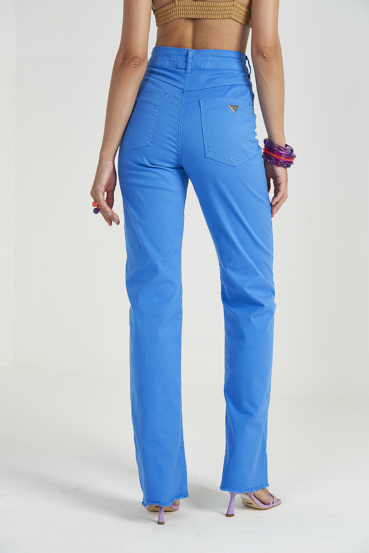 CALÇA SARJA JULIETTE STRETCH 36 LILAS TAFFY