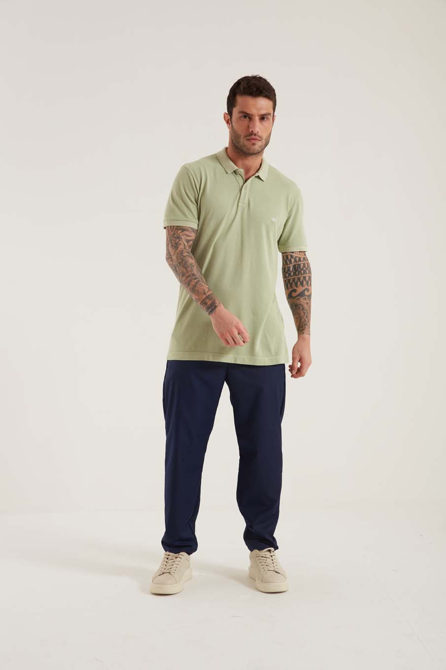 POLO TRITON M VERDE FRISE