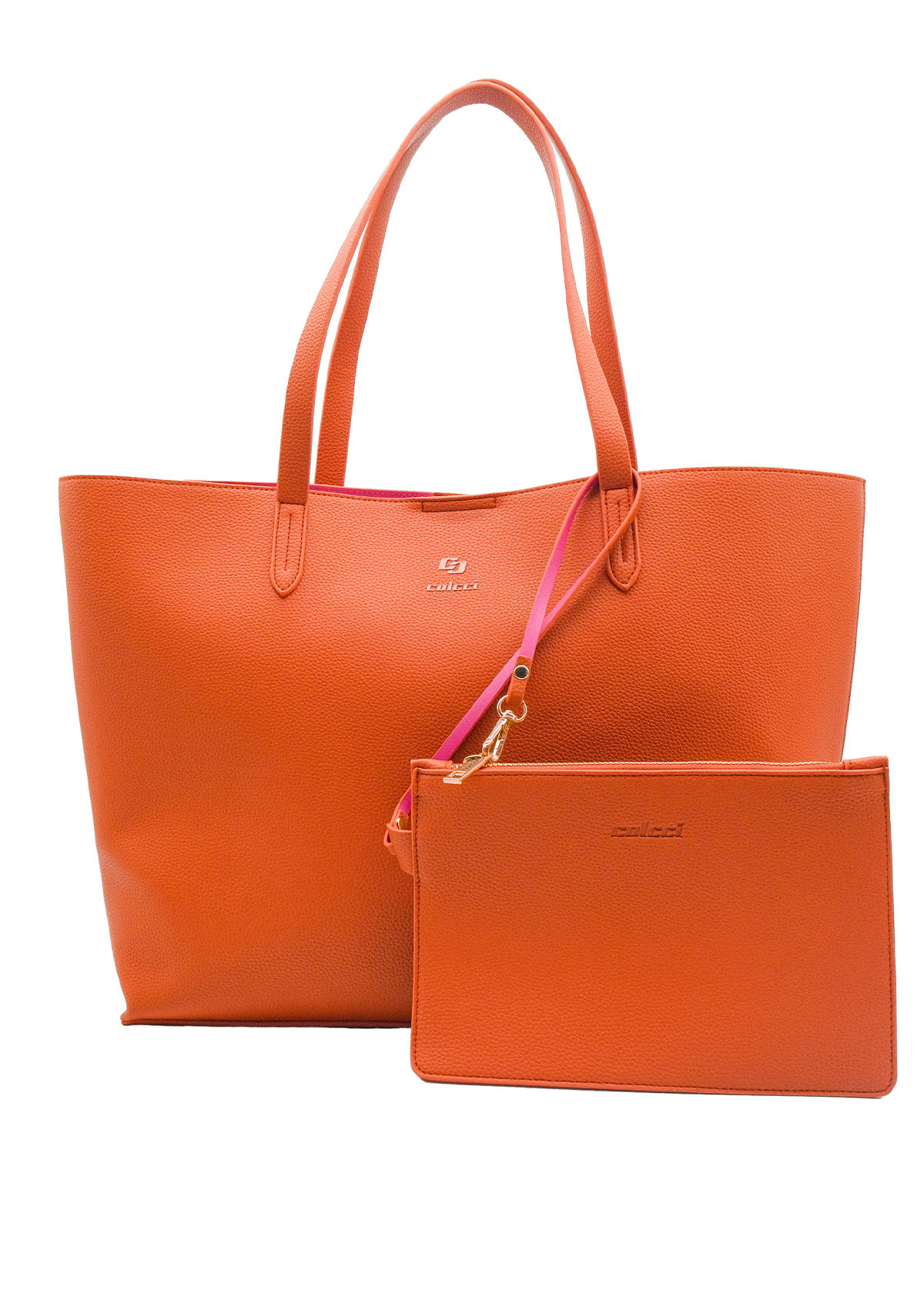 BOLSA COLCCI FEM SHOP BAG MINI FLOATE U LARANJA RU