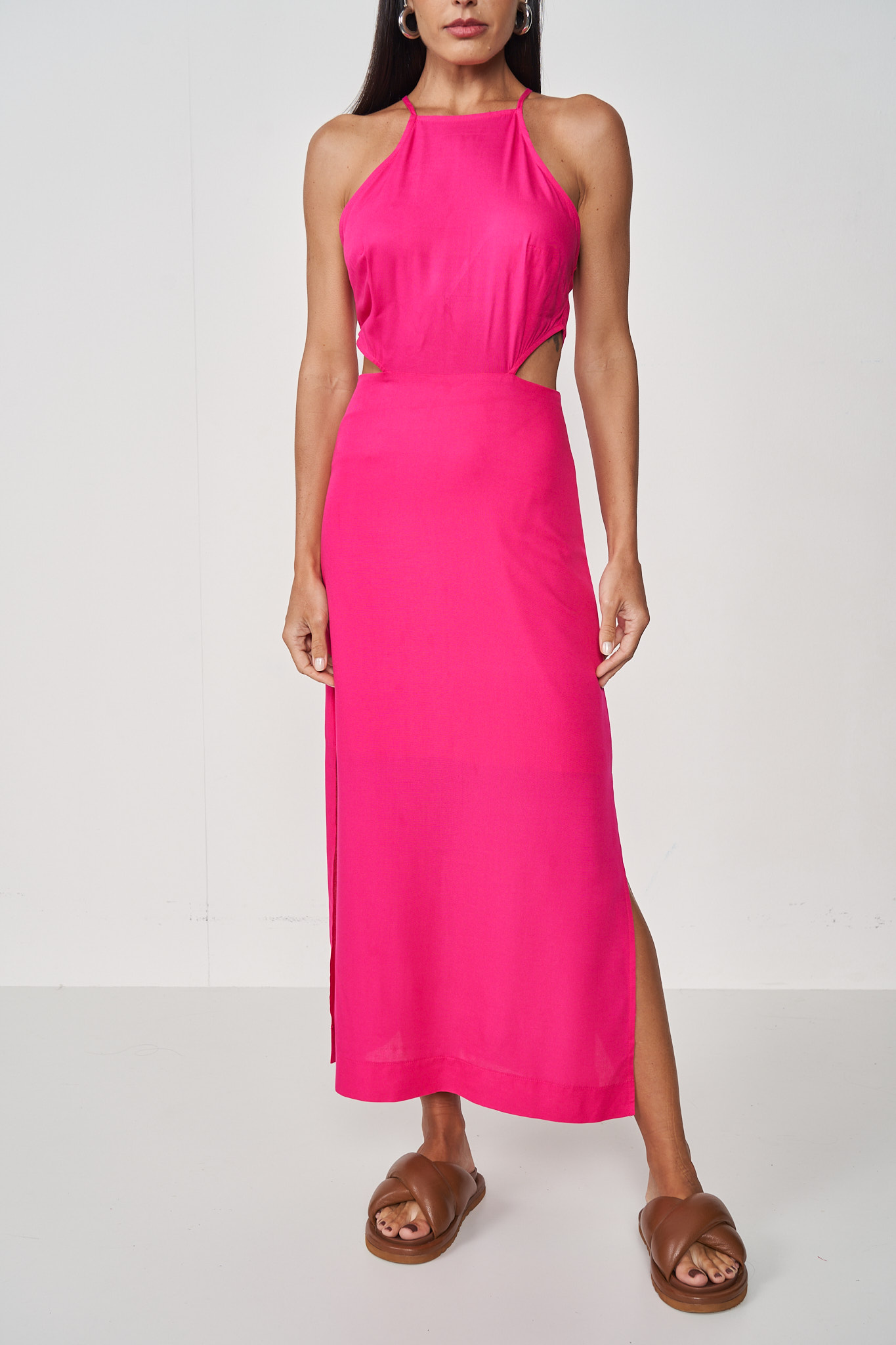 VESTIDO COLCCI 38 ROSA DEEP PINK