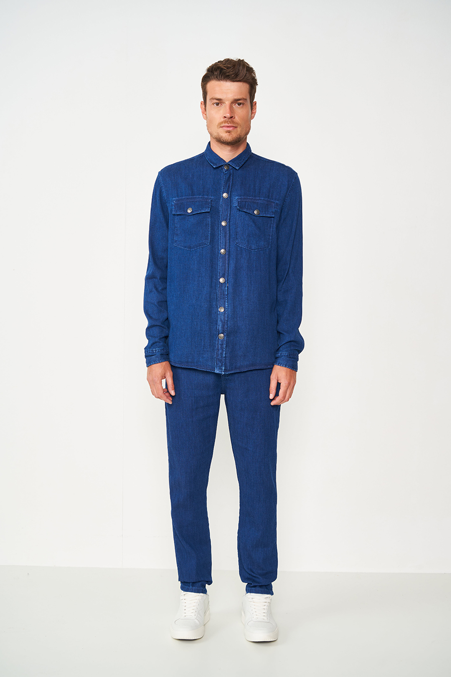 CALÇA JEANS NEW CHINO 44 INDIGO