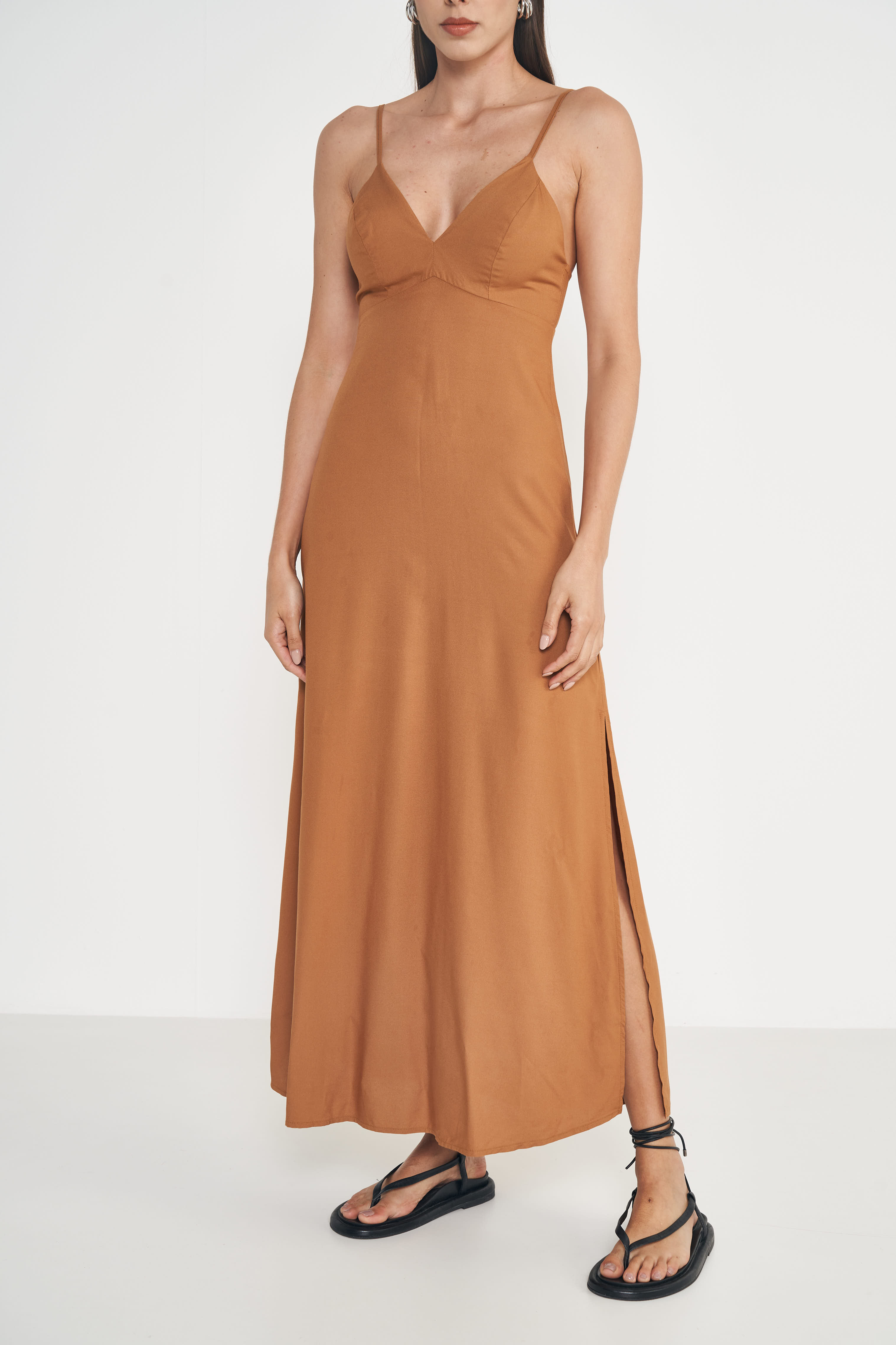 VESTIDO COLCCI G MARROM EVERMORE