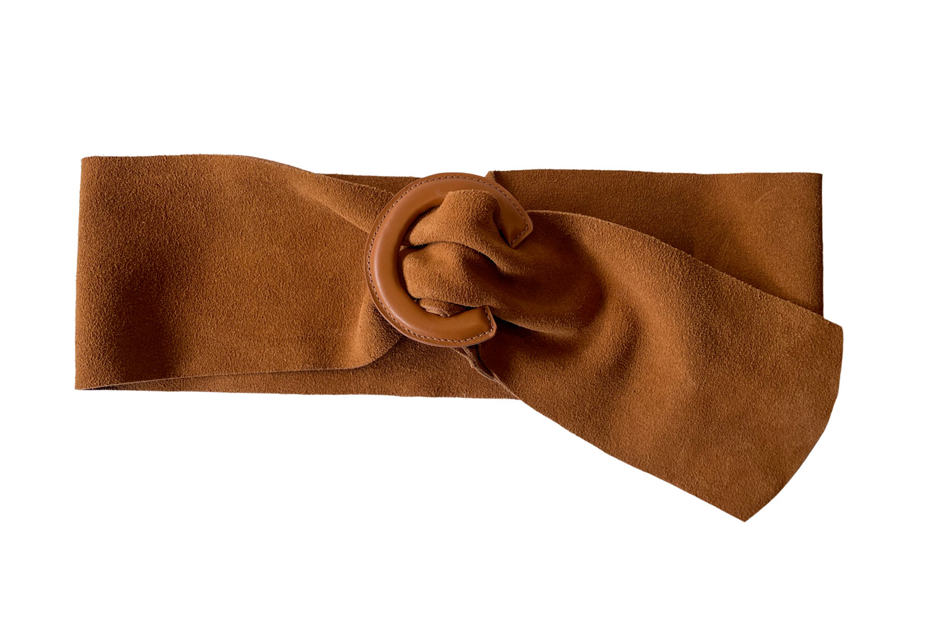 CINTO FAIXA CAMURÇA FEMININO COLCCI 85 BEGE