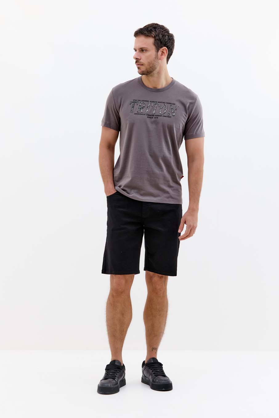 CAMISETA TRITON M CINZA XISTO
