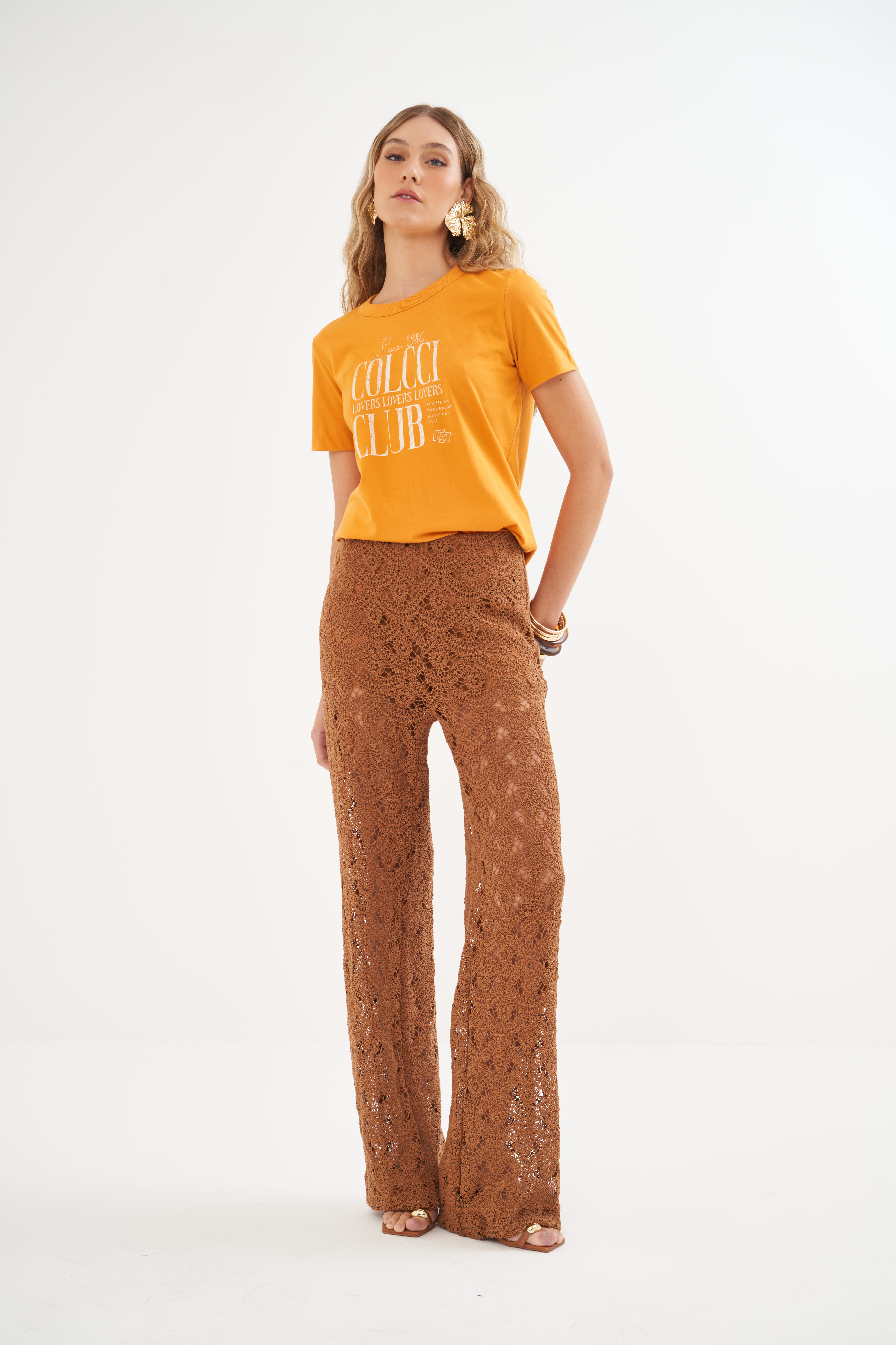 CAMISETA COLCCI G LARANJA CIDER