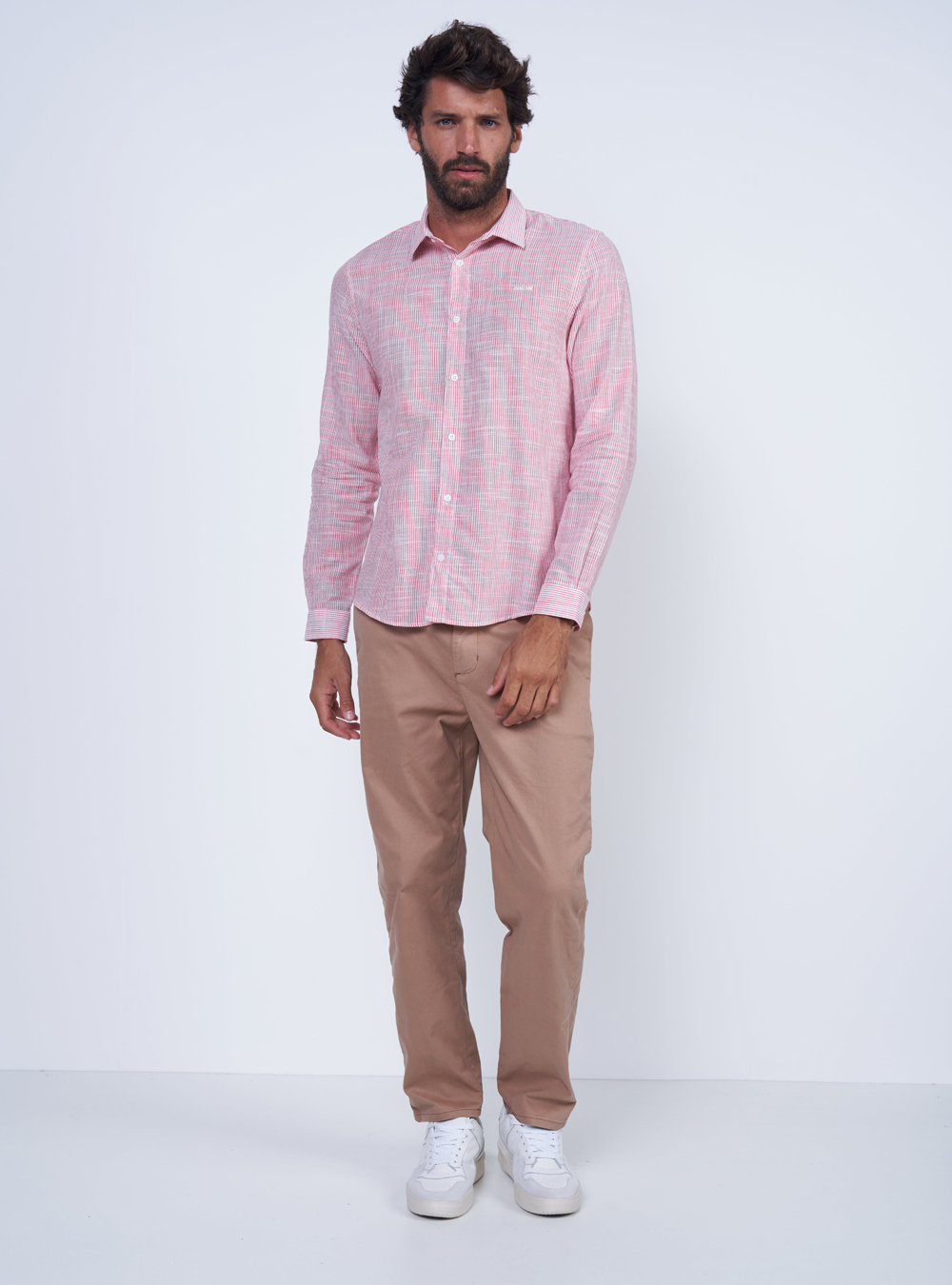 CALÇA SARJA FRED 42 BEGE SAND CASTL