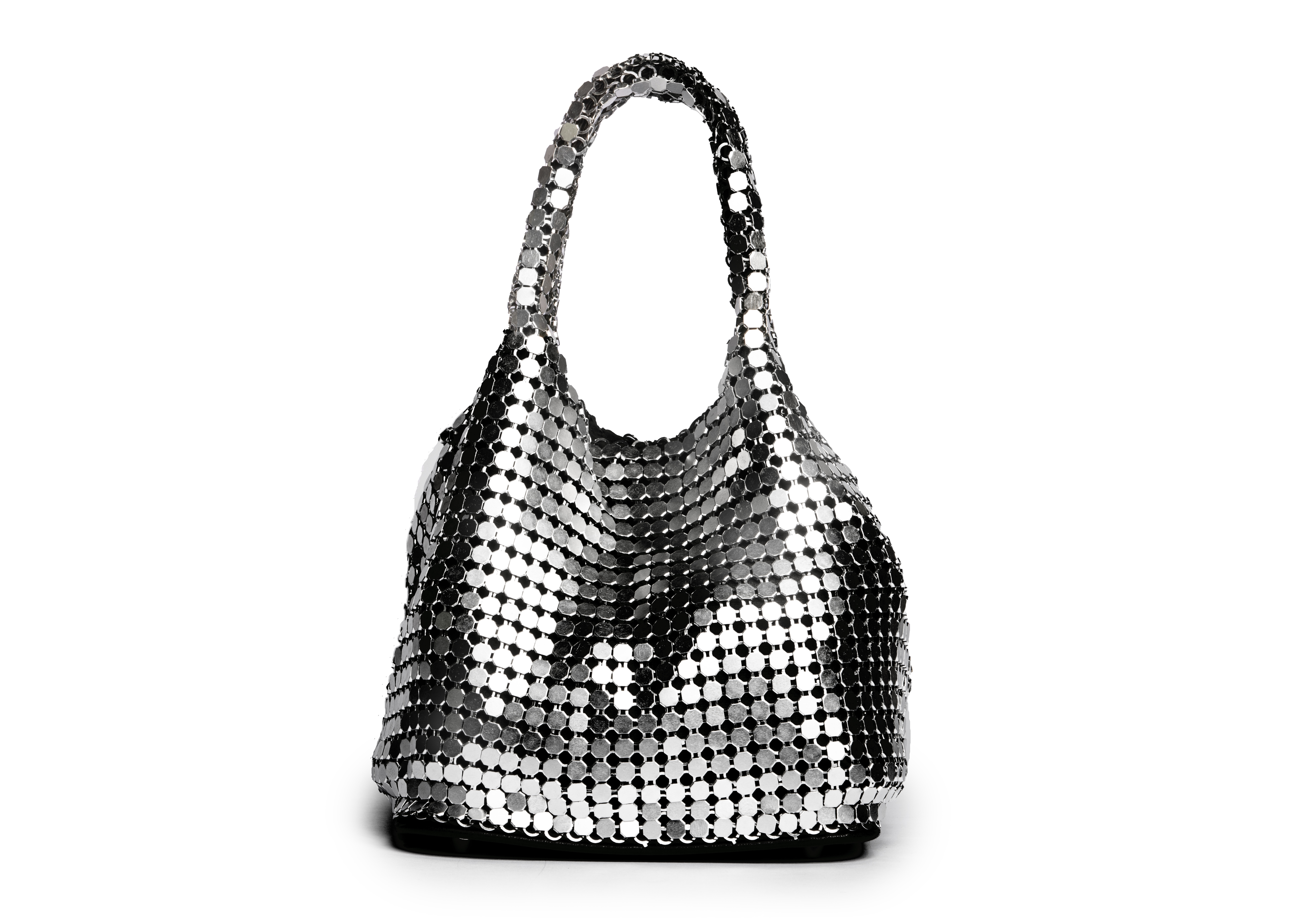 BOLSA COLCCI FEM BUCKET MALHA METAL U NIQUEL