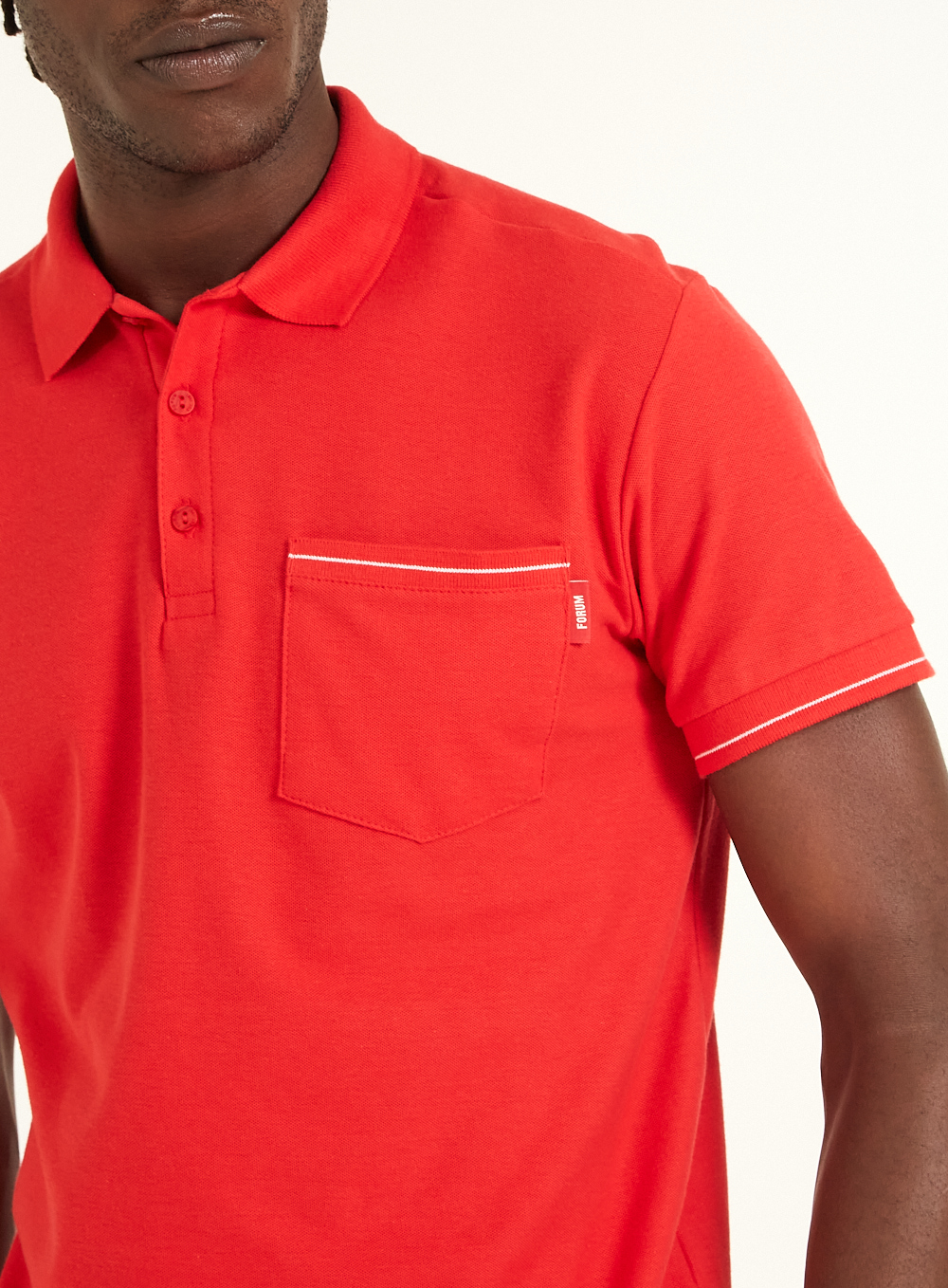 POLO COM BOLSO P VERMELHO IFE