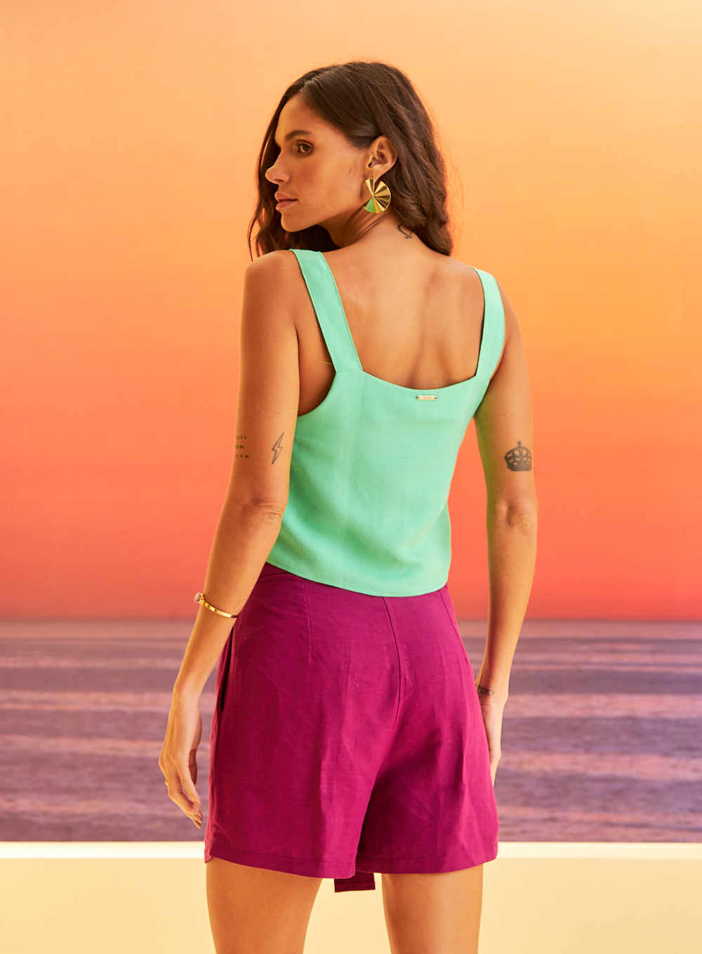 BLUSA LINHO G VERDE SUNSTONE