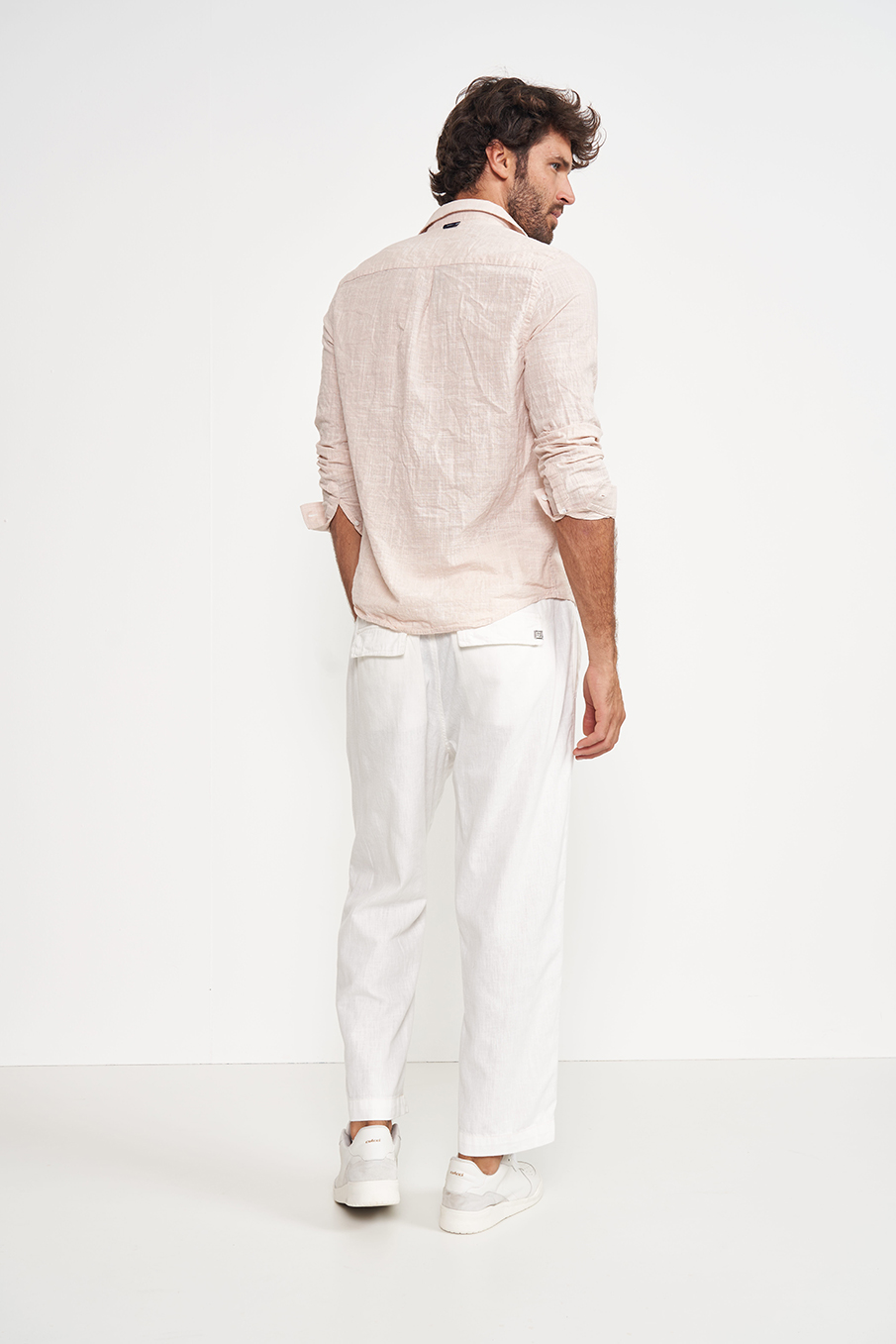 CAMISA RELAX XGG OFF/BEGE/ROSA