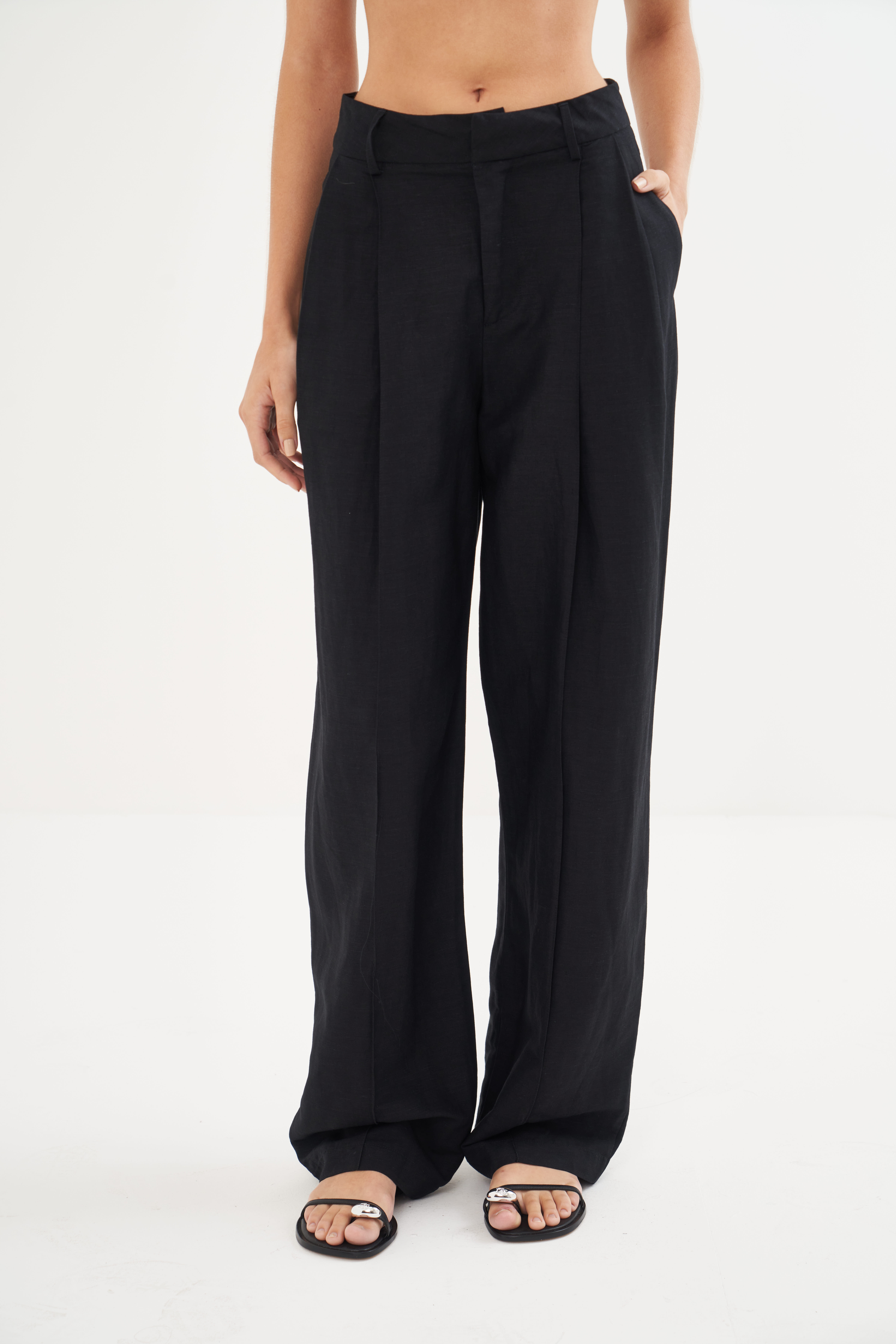 CALÇA LINHO 34 PRETO