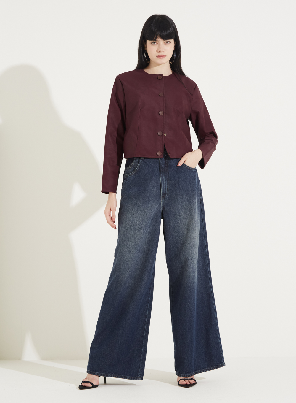 CALÇA JEANS BAGGY 38 INDIGO