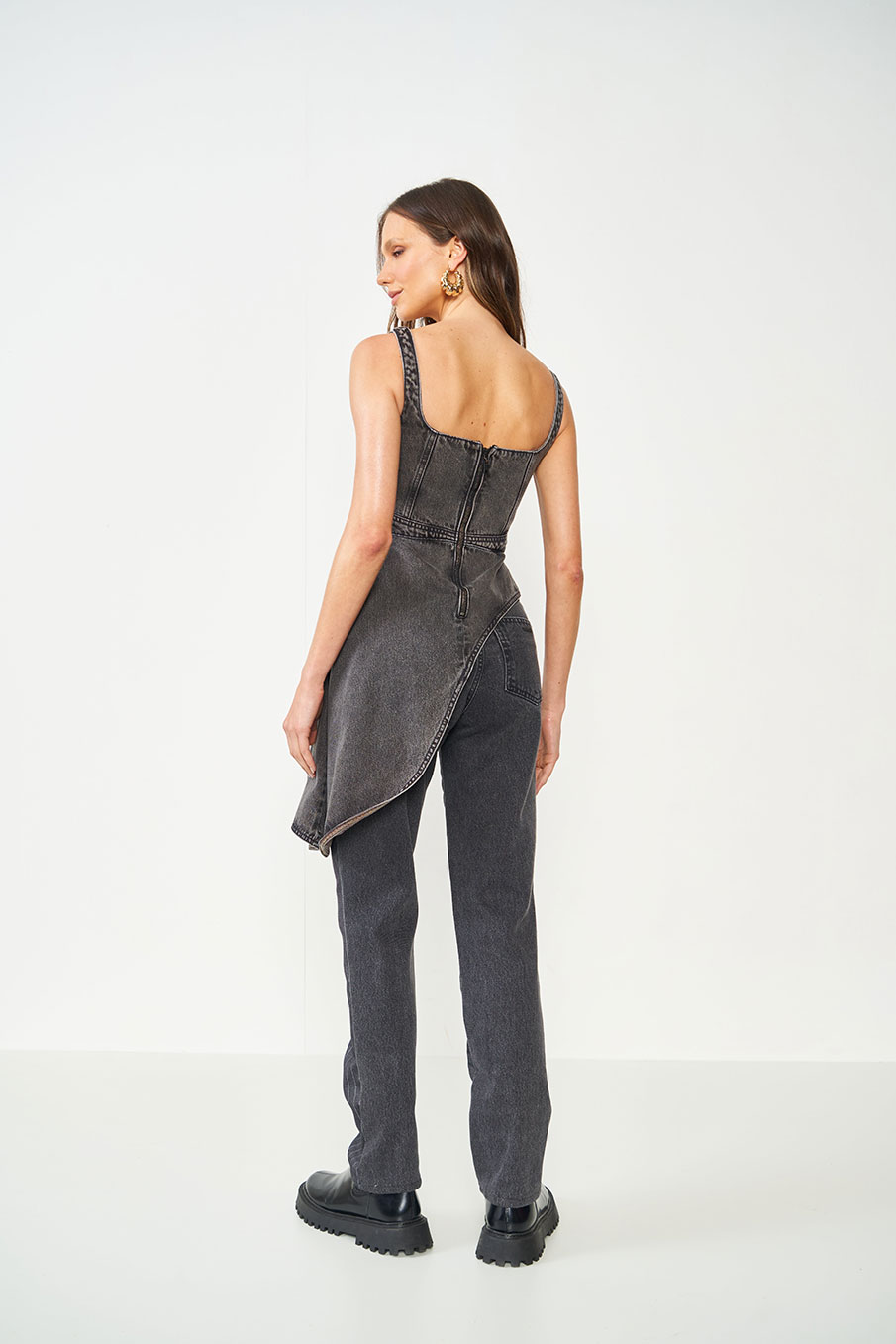 CALÇA COLCCI 36 INDIGO/LISTRADO