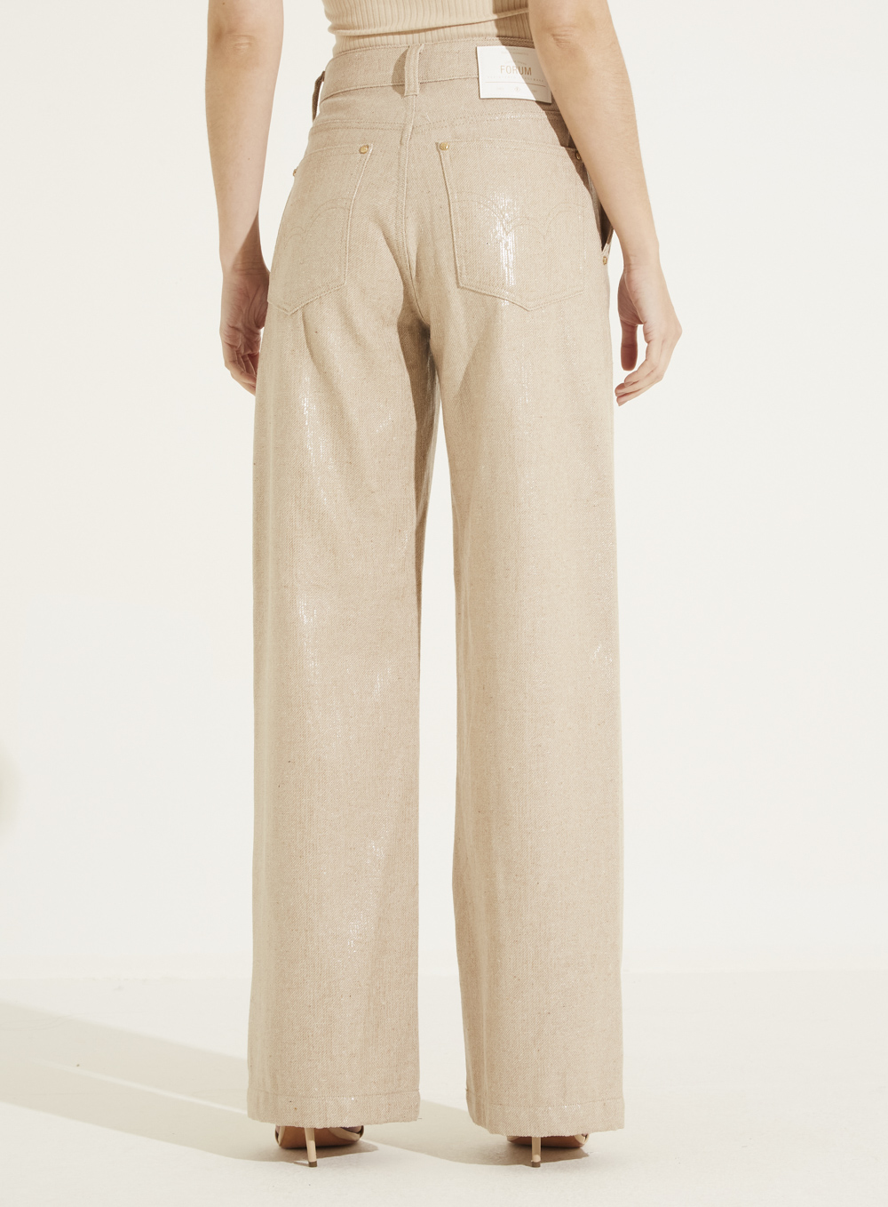 CALÇA SARJA 40 BEGE