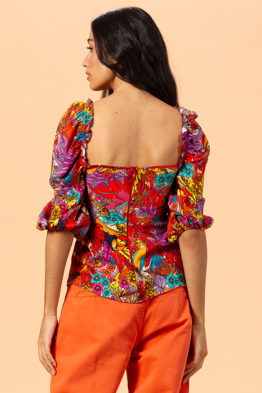 BLUSA ESTAMPADA P RED SUNSET