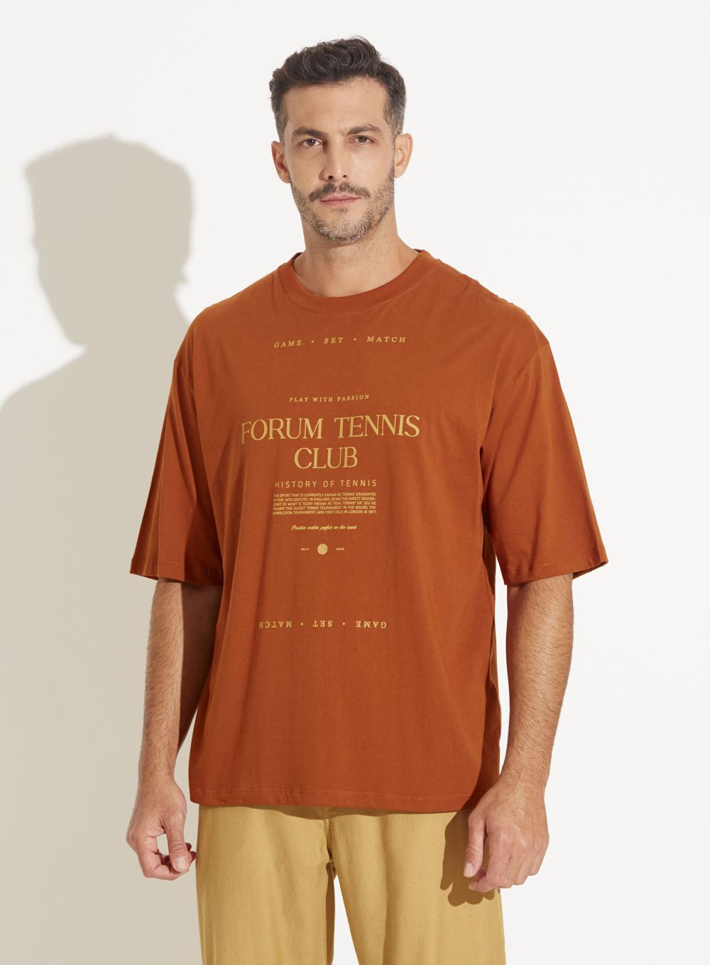 CAMISETA FORUM GG MARROM ZEUS