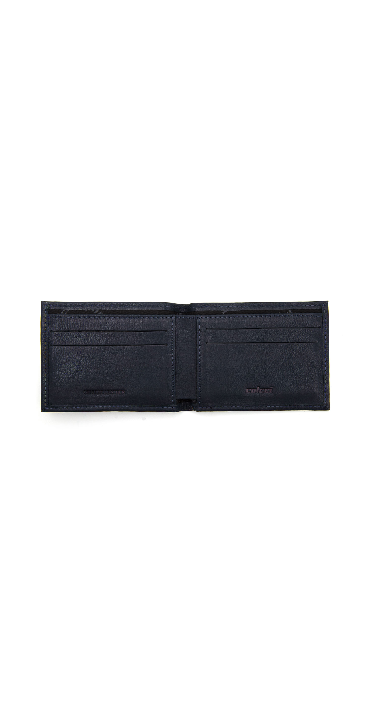 CARTEIRA COLCCI COURO SOFT C DUPLO M AZUL SIDERAL