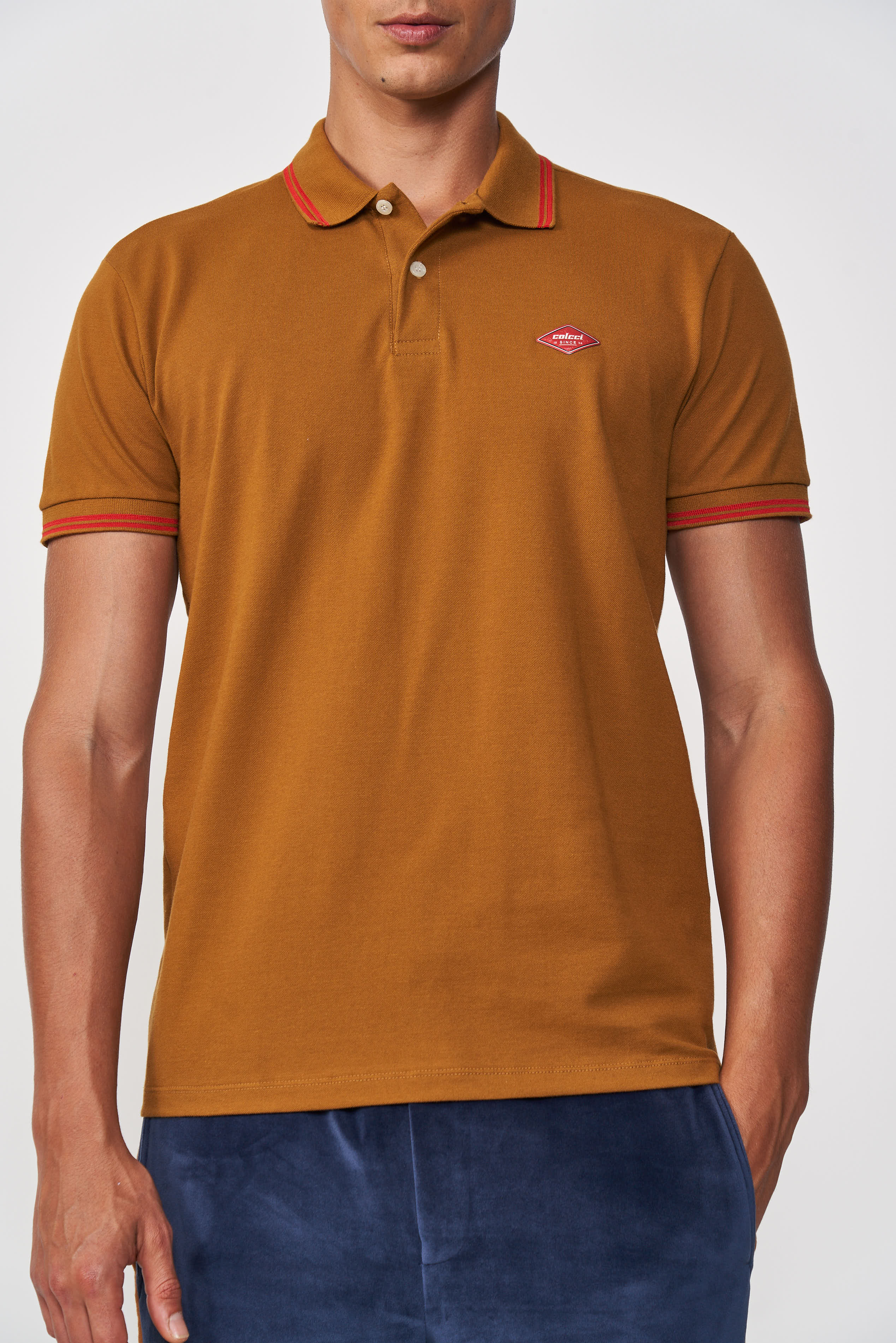 POLO COLCCI P MARROM GOLDBIT