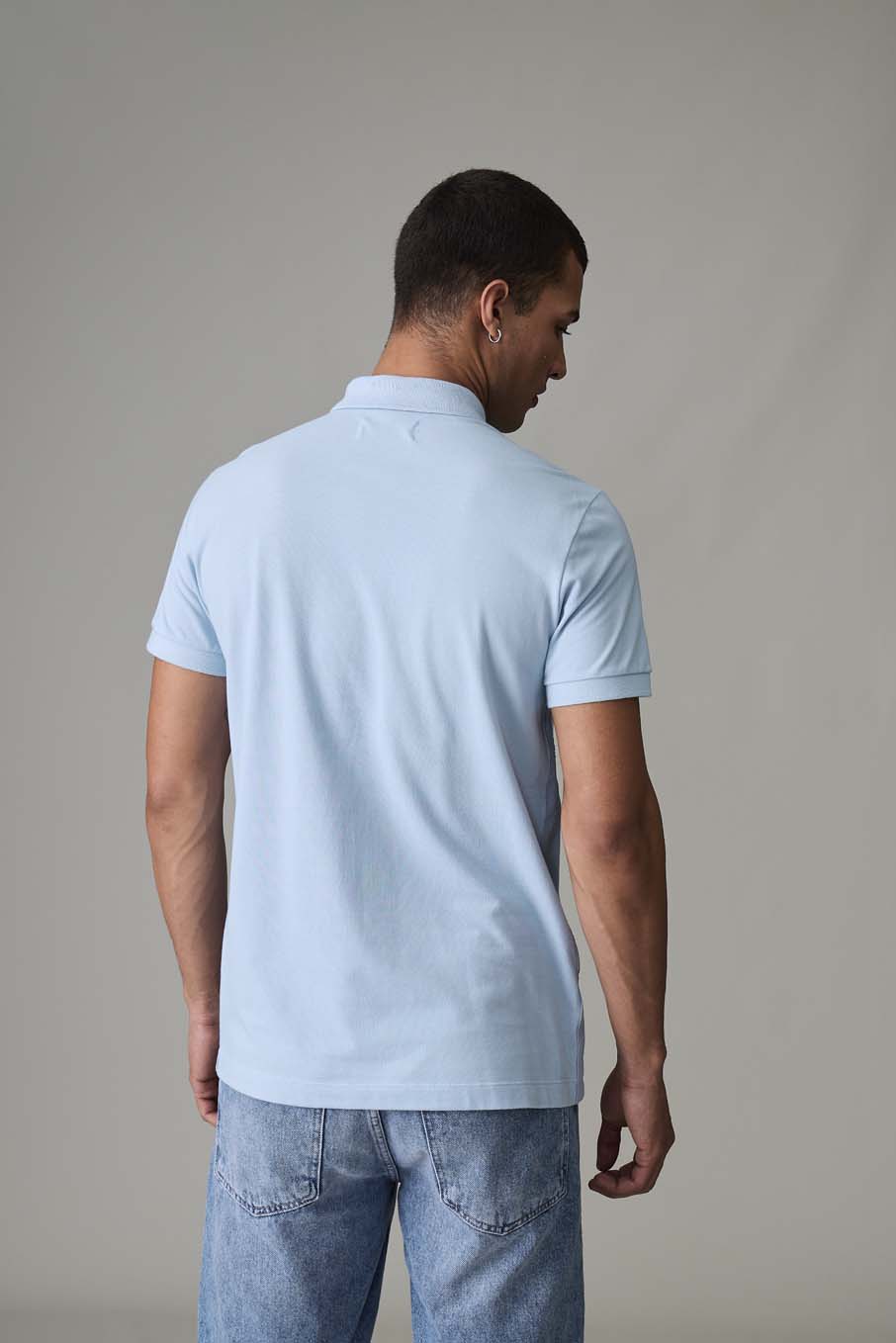 POLO TRITON M AZUL GRISACEO
