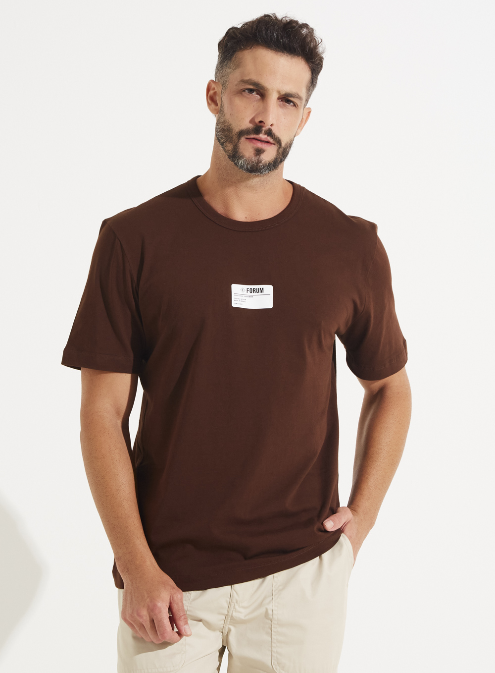 CAMISETA FORUM M MARROM NOBUCK