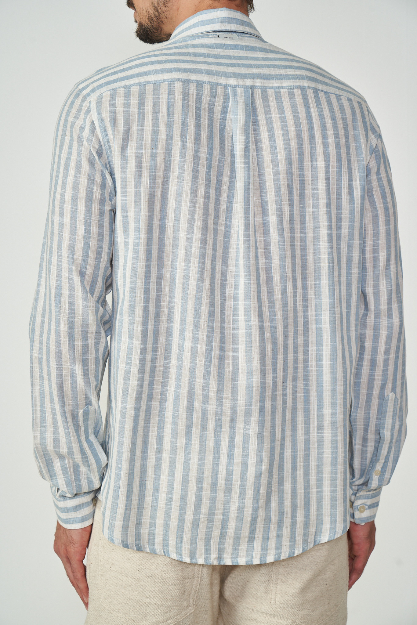 CAMISA LINHO LISTRADA RELAX P LISTRADO