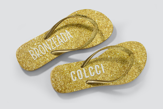 SANDALIA FEMININA COLCCI GLITTER 35-36 OURO
