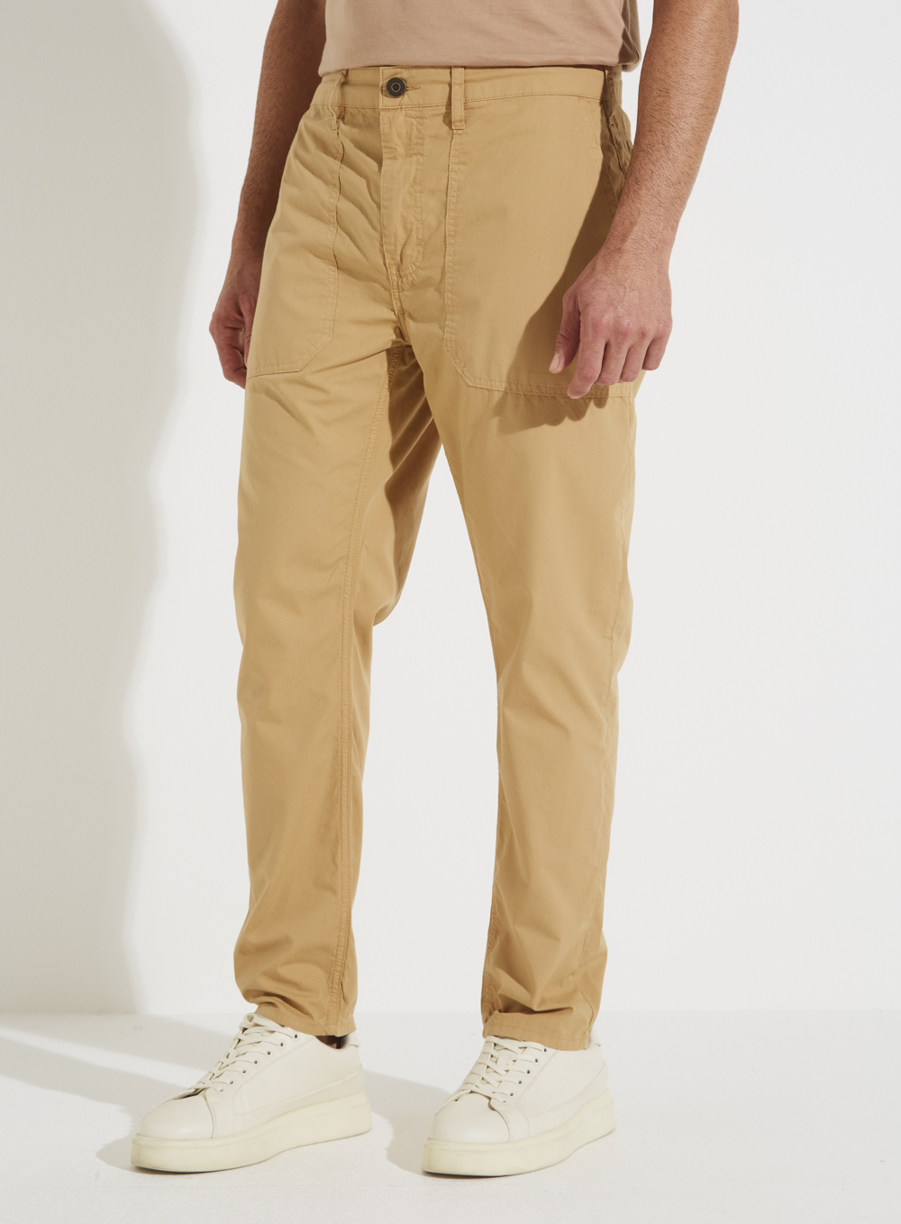 CALÇA SARJA LUCIANO 42 BEGE SOYBEAN