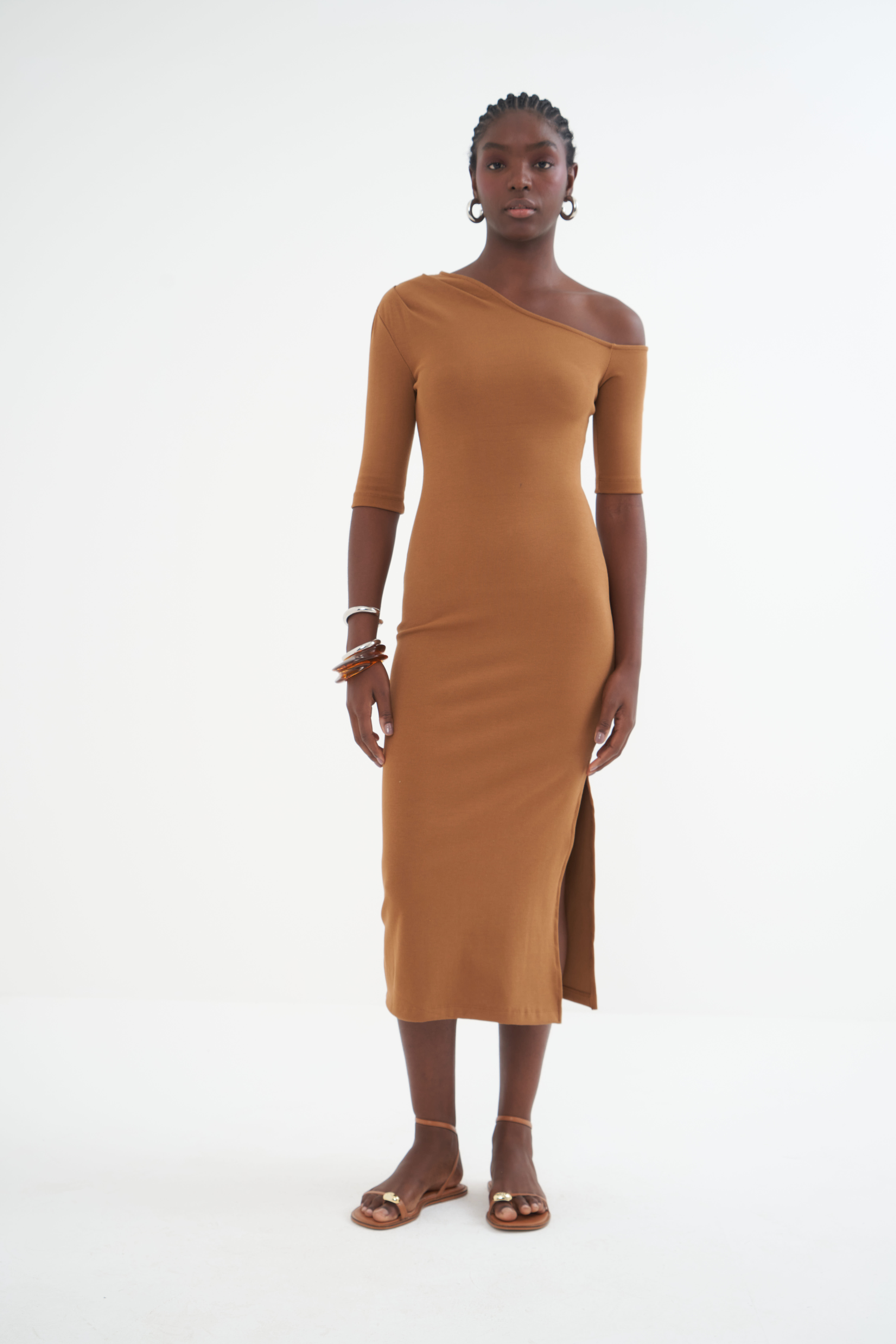 VESTIDO COLCCI G MARROM EVERMORE