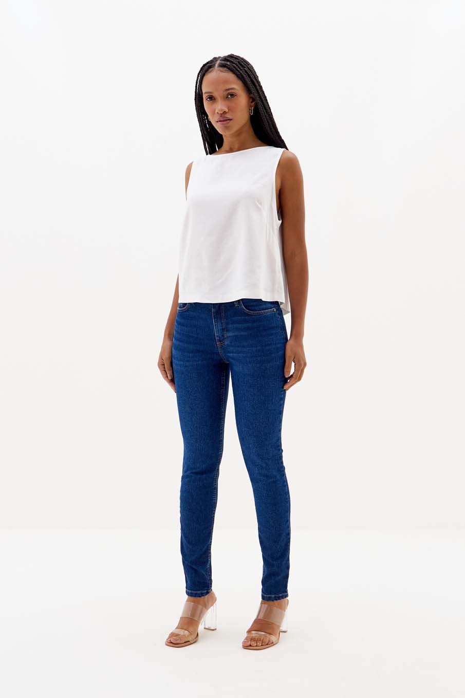 CALÇA JEANS MICHELE 38 INDIGO