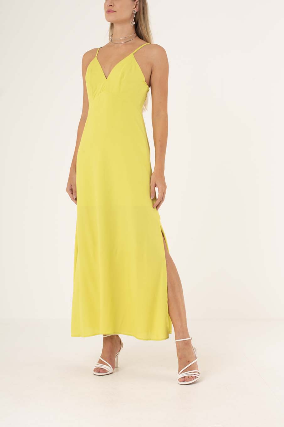 VESTIDO TRITON 40 VERDE SULPHUR