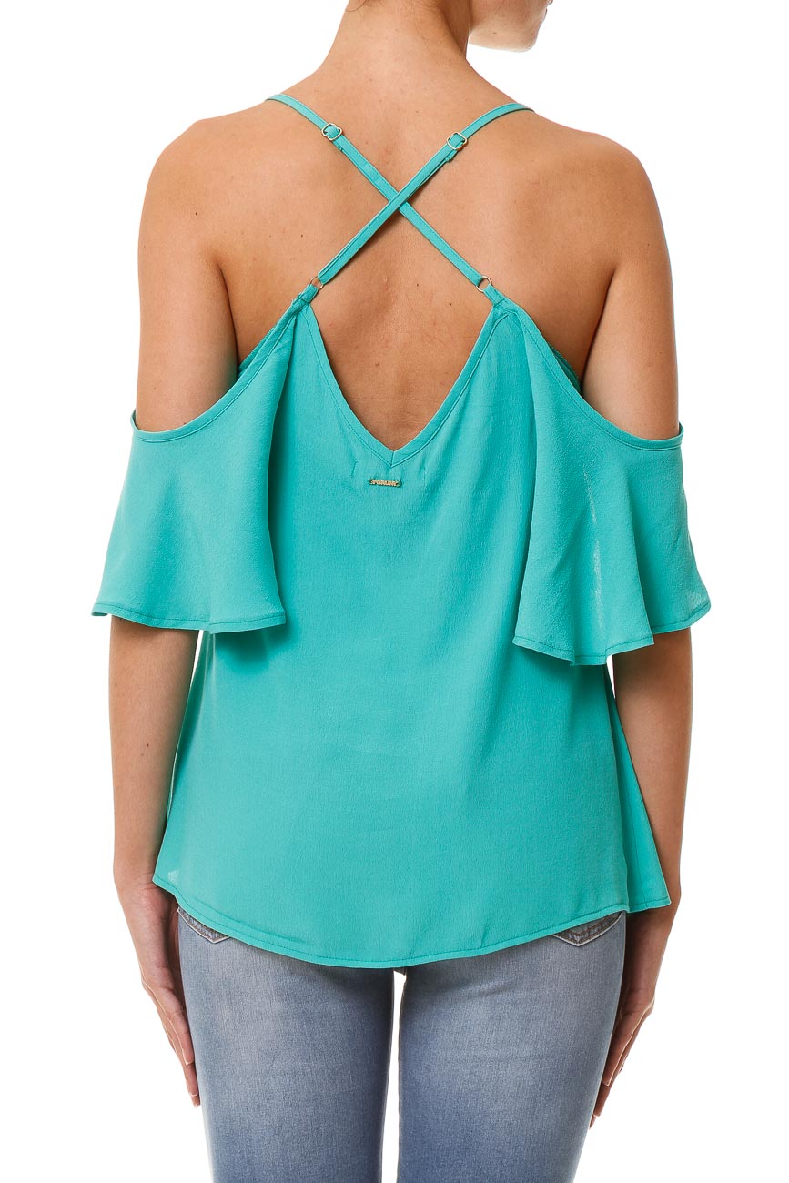 BLUSA FEM MC 42 VERDE LADRILHO