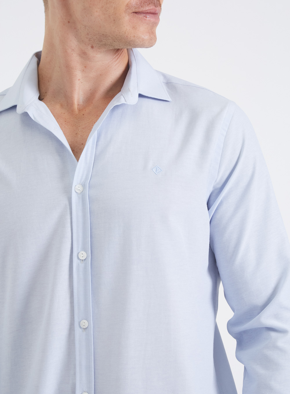 CAMISA SLIM FIT 4 AZUL/BRANCO