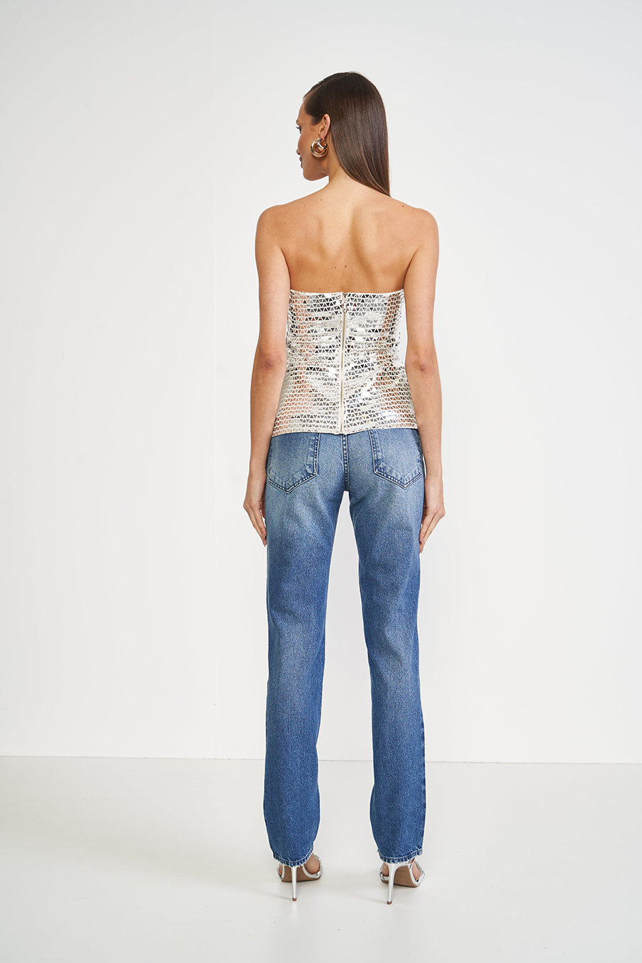 BLUSA METALIZADA 40 PAETÊ