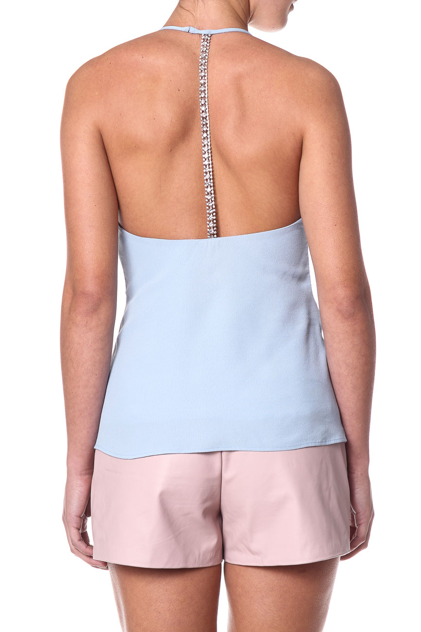 BLUSA FEM ALCA BORD P AZUL CAIUS